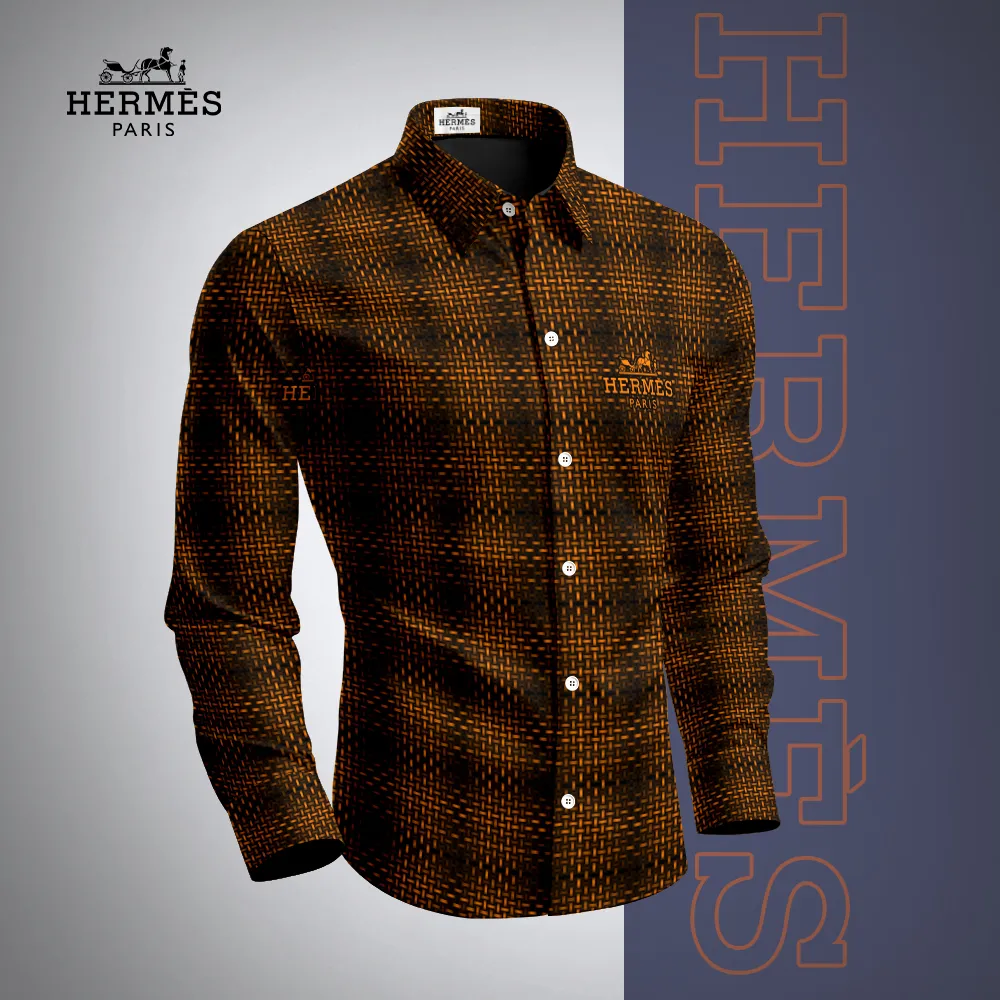 Premium Long Sleeve Button Shirt 2025 LUX-CCY-0R4ZBLKEN
