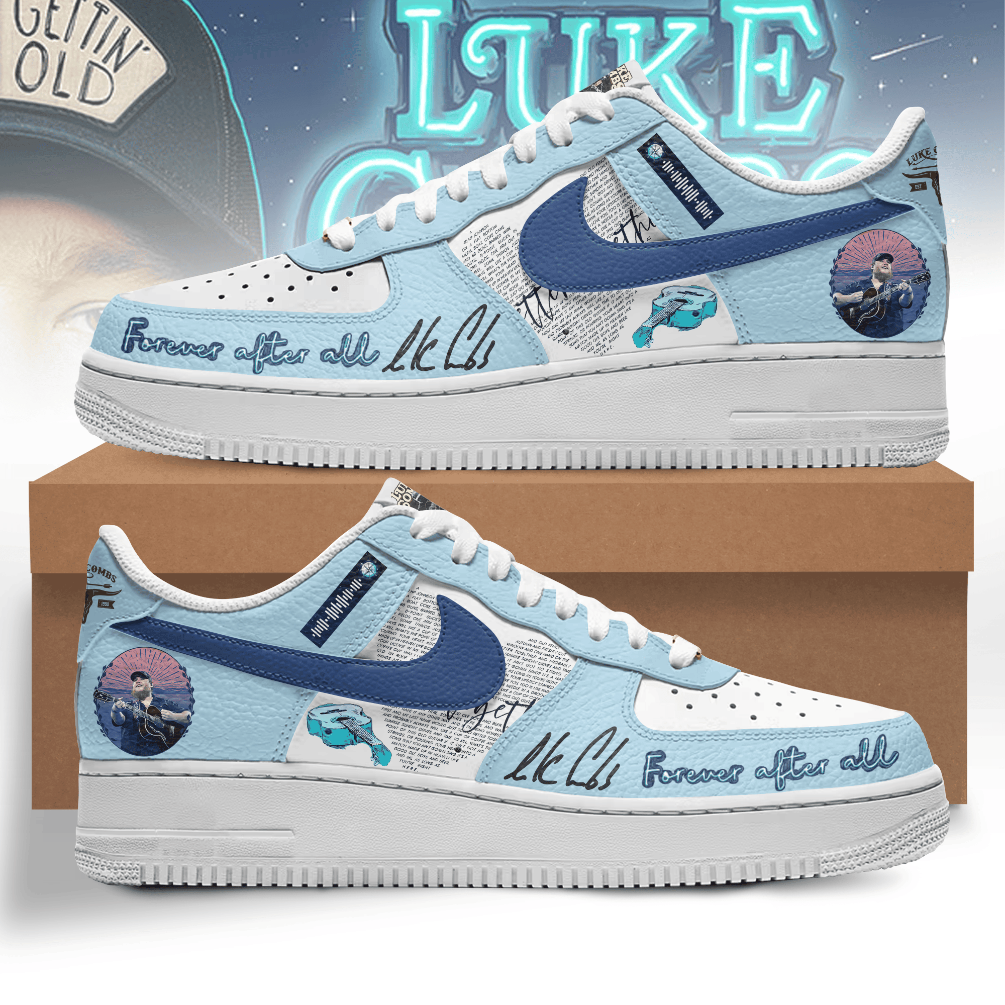 Premium Luke Combs AF1 Sneaker 106319