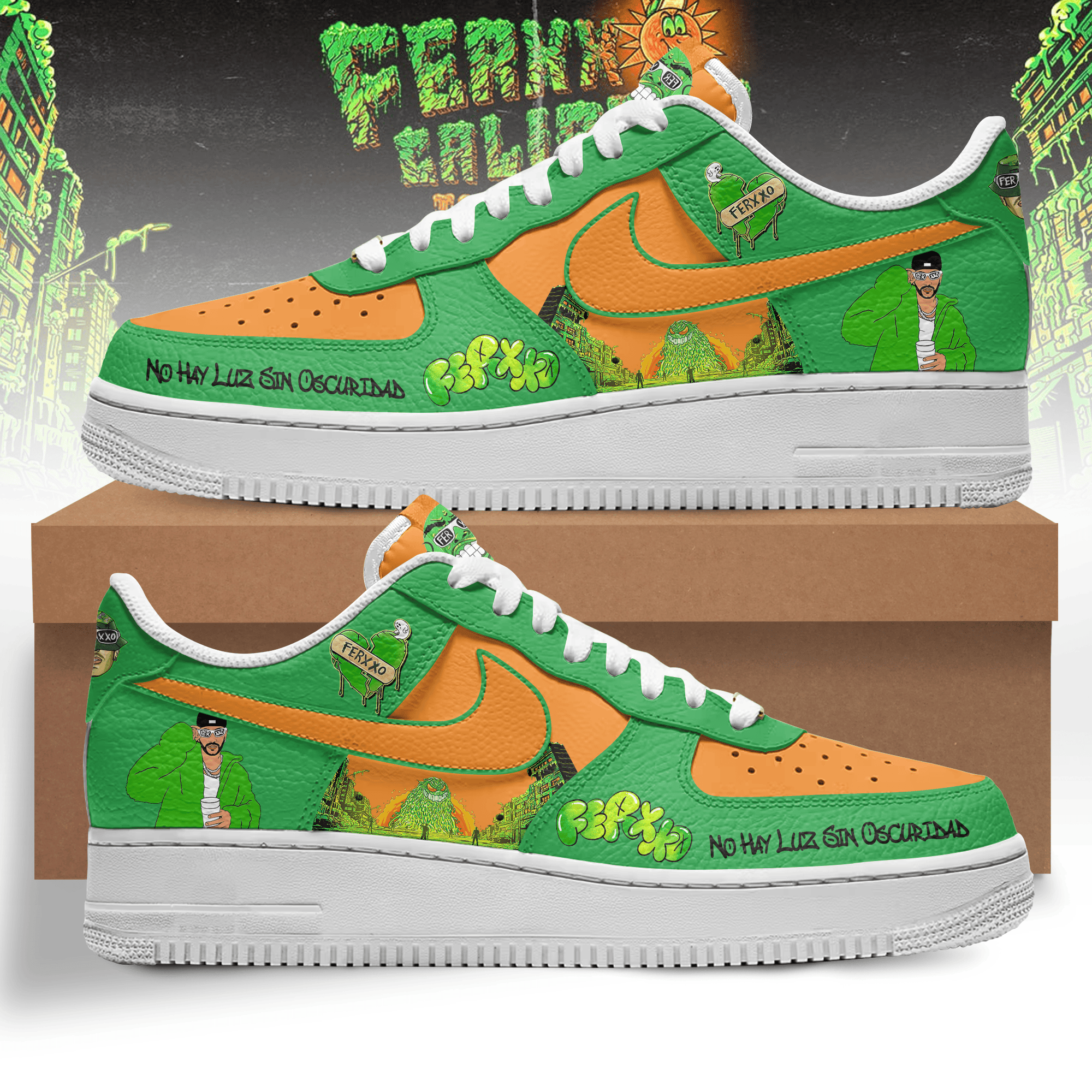 Premium No Hay Luz Sin Oscuridad AF1 Sneaker 106294