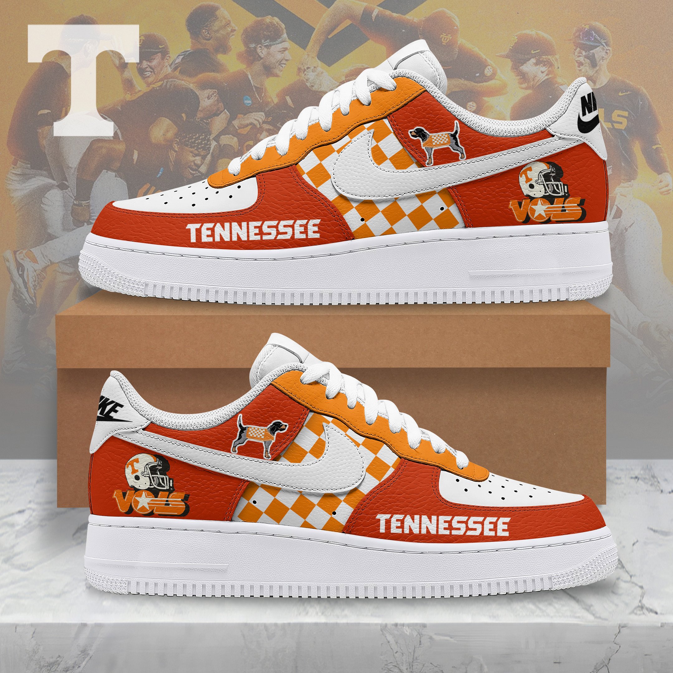 Premium Tennessee Volunteers AF1 Sneaker 106273