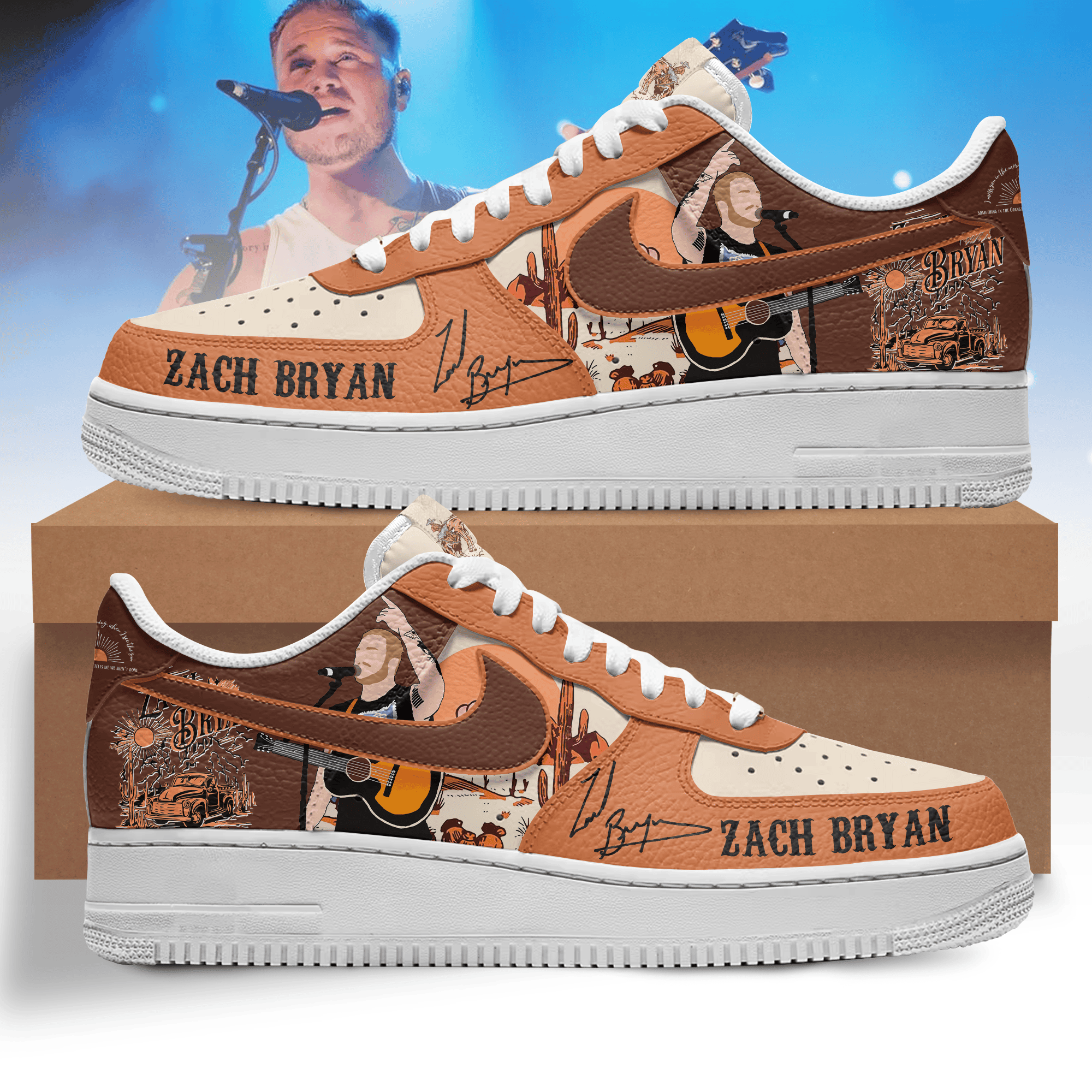 Premium Zach Bryan AF1 Sneaker 106284