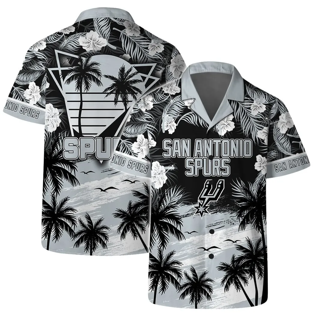 San Antonio Spurs Tropical Beach Sunset Hawaiian Shirt – TeeAloha