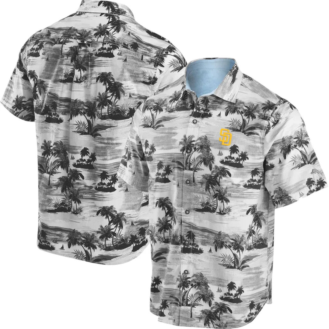 San Diego Padres Monochrome Tropics Hawaiian Shirt – TeeAloha