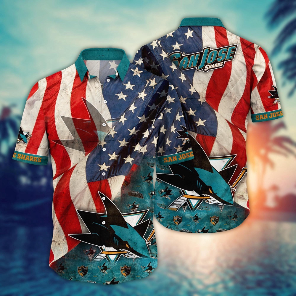 San Jose Sharks American Pride Hawaiian Shirt – TeeAloha