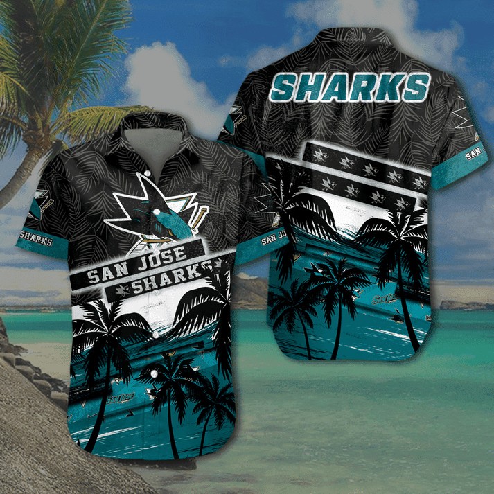 San Jose Sharks Tropical Wave Hawaiian Shirt – TeeAloha