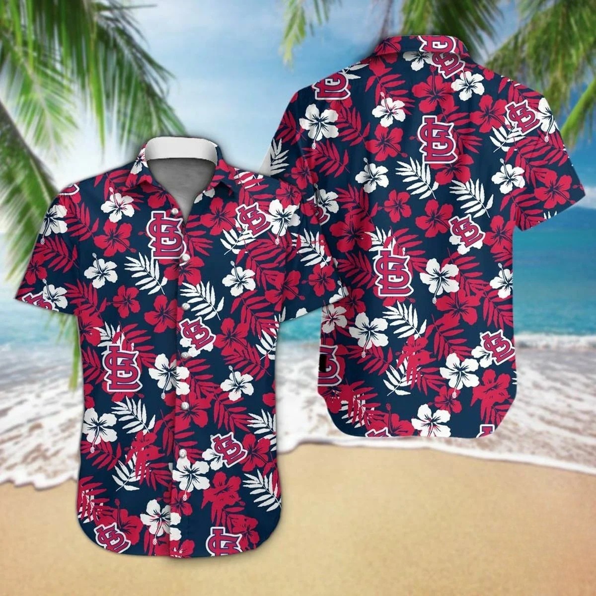 St. Louis Cardinals Tropical Floral Hawaiian Shirt – TeeAloha