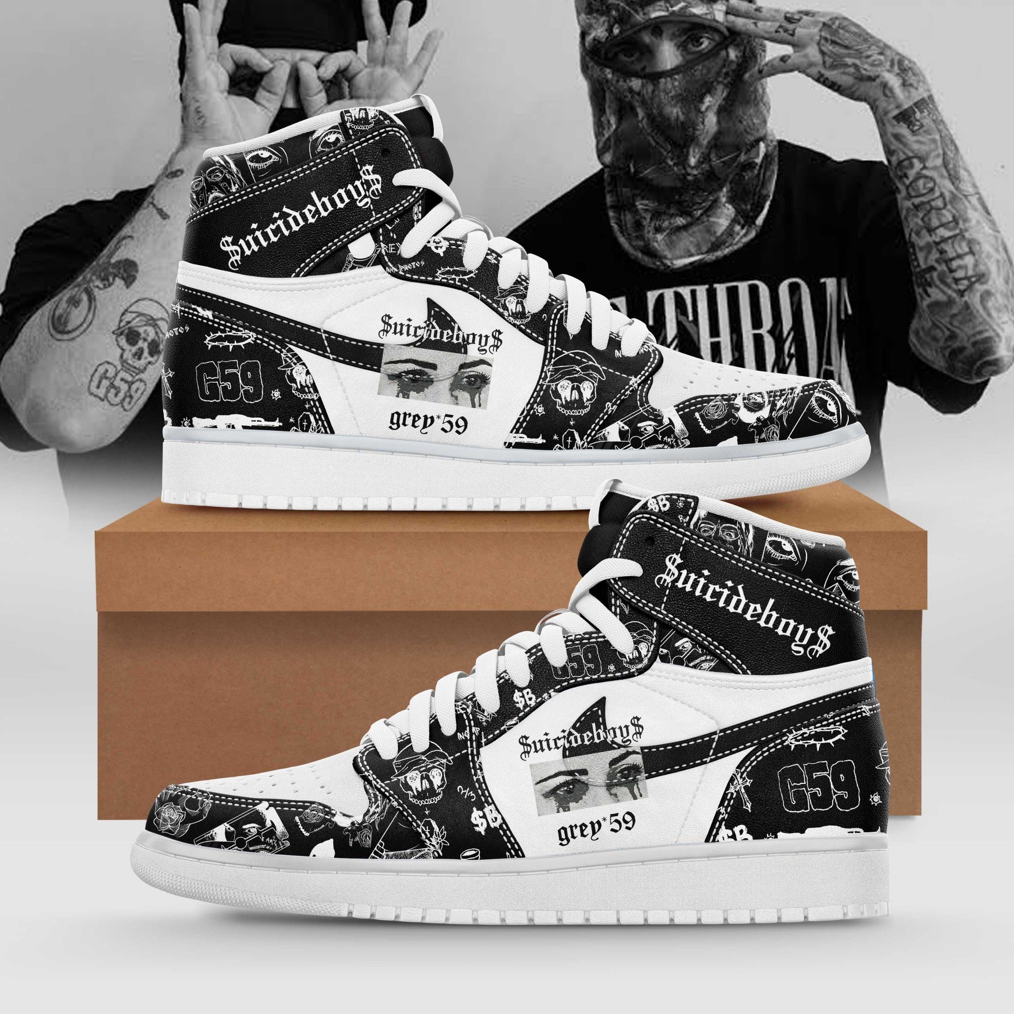 __SUICIDEBOYS- Nike AJ1 Shoes Nike 106162
