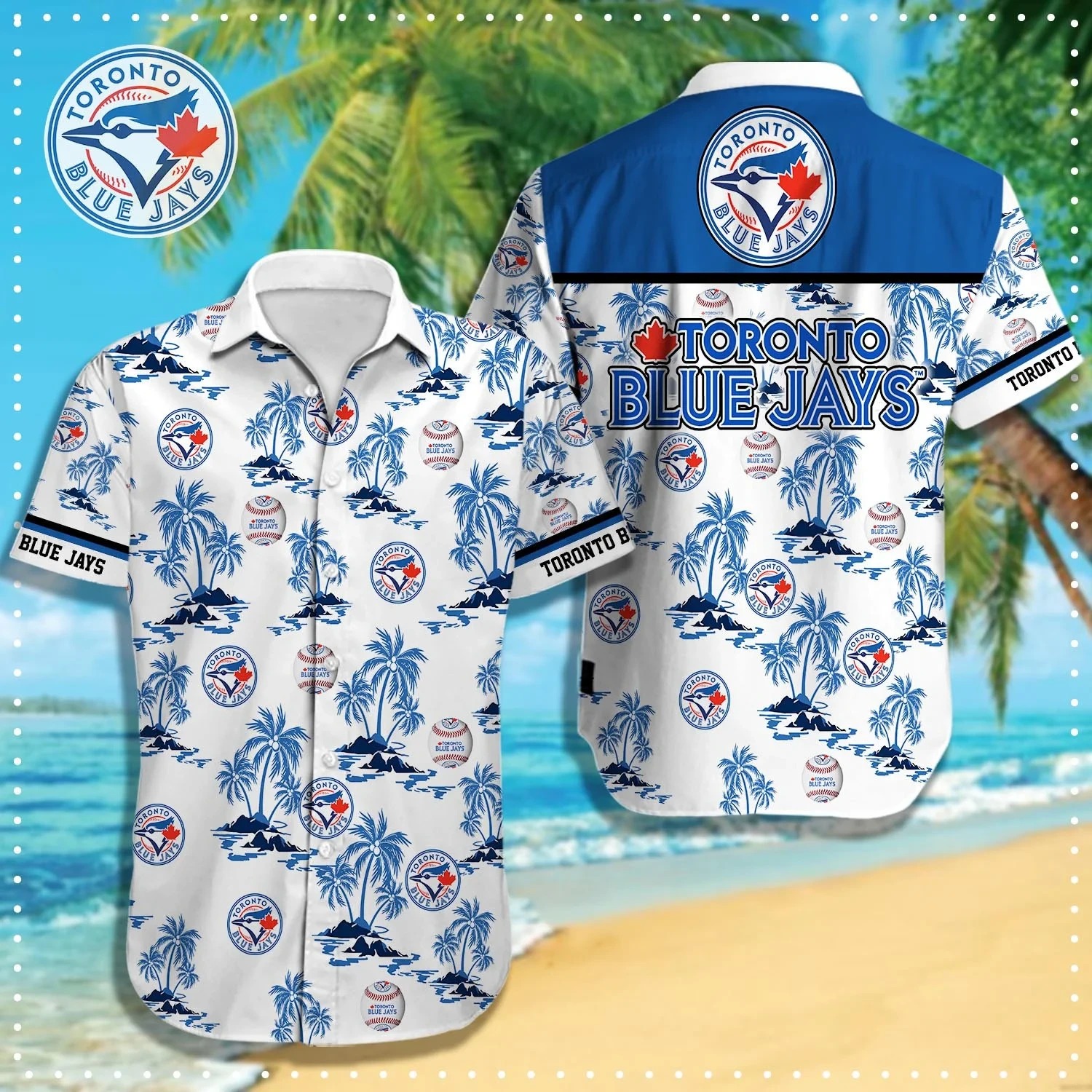 Toronto Blue Jays Beach Palm Hawaiian Shirt – TeeAloha