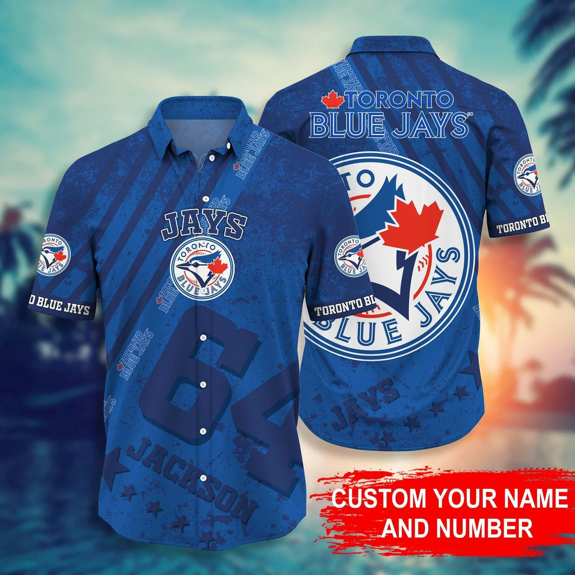 Toronto Blue Jays Custom Name Number Sports Hawaiian Shirt – TeeAloha