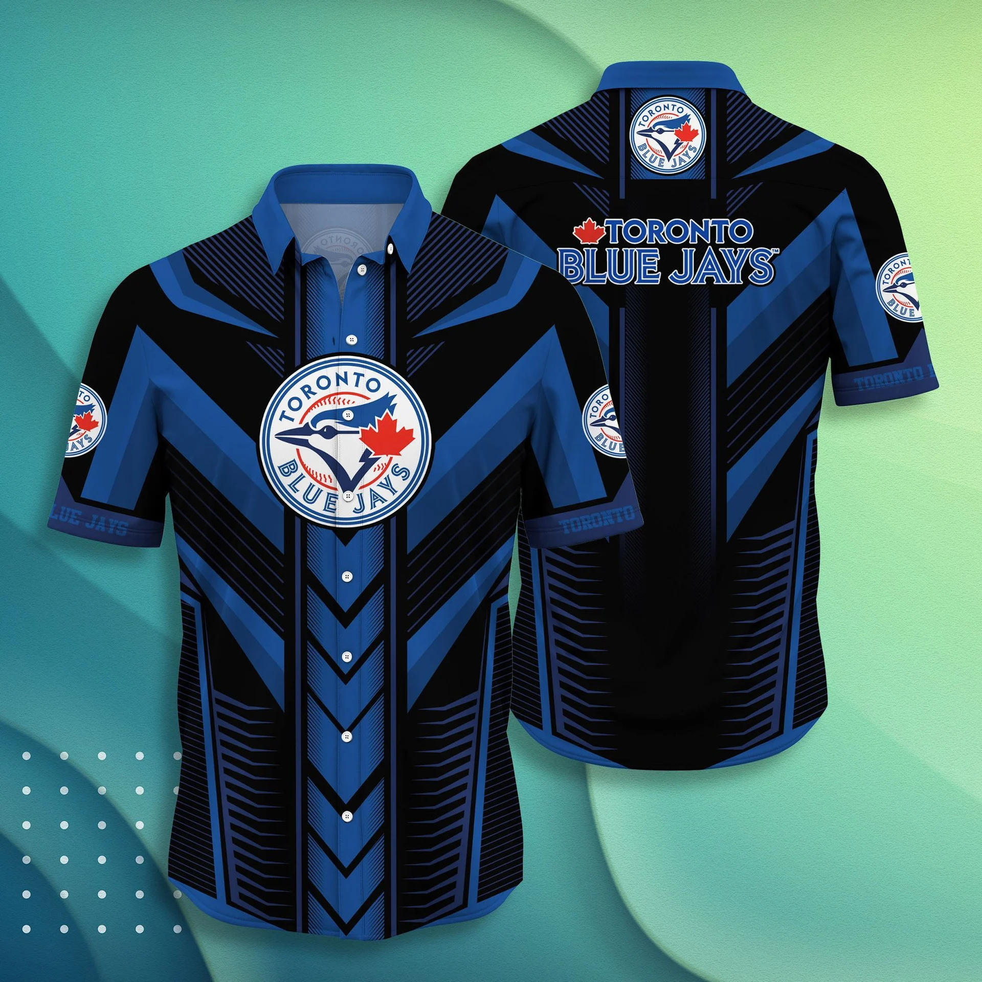 Toronto Blue Jays Striking Lines Jersey Hawaiian Shirt – TeeAloha
