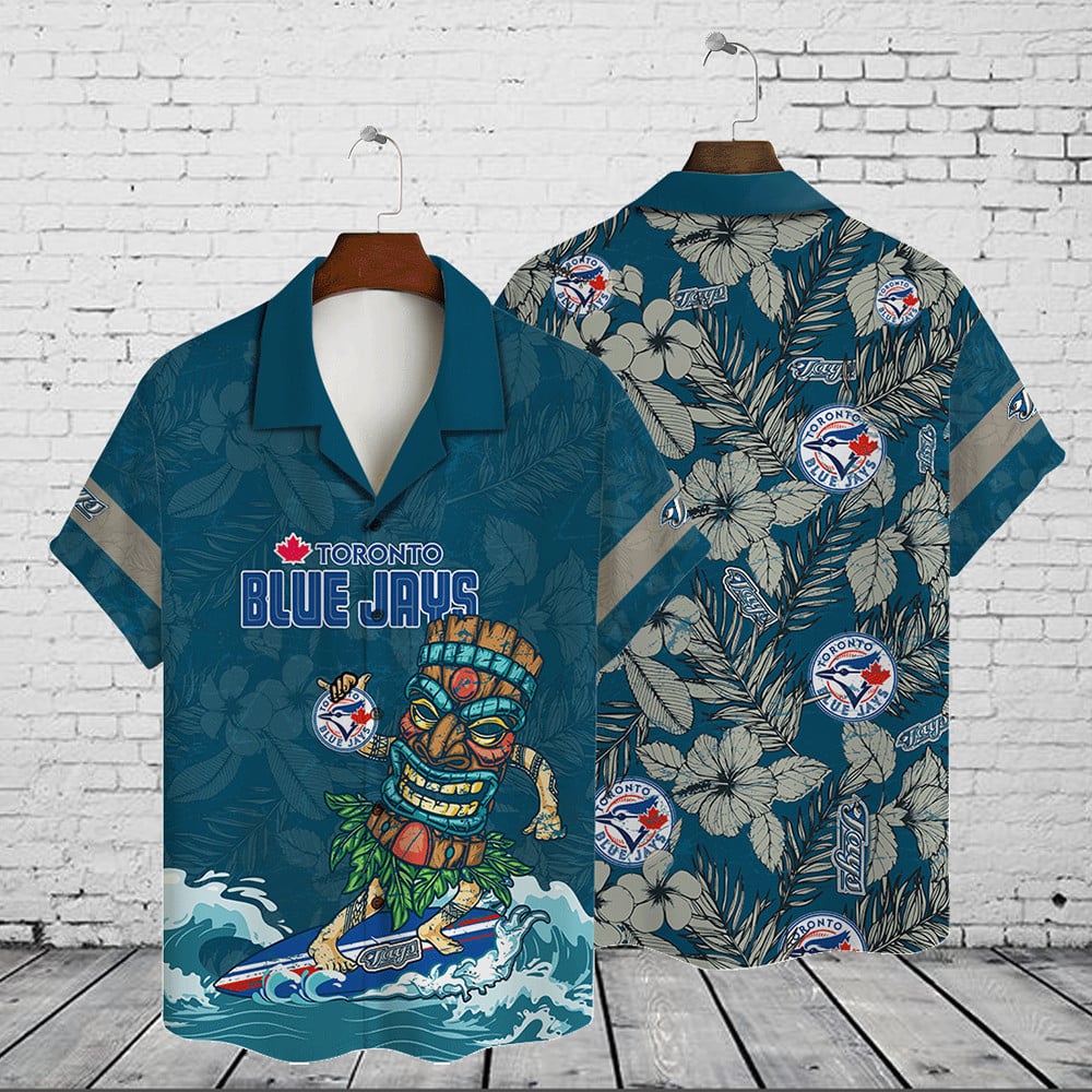 Toronto Blue Jays Tiki Surfer Hawaiian Shirt – TeeAloha
