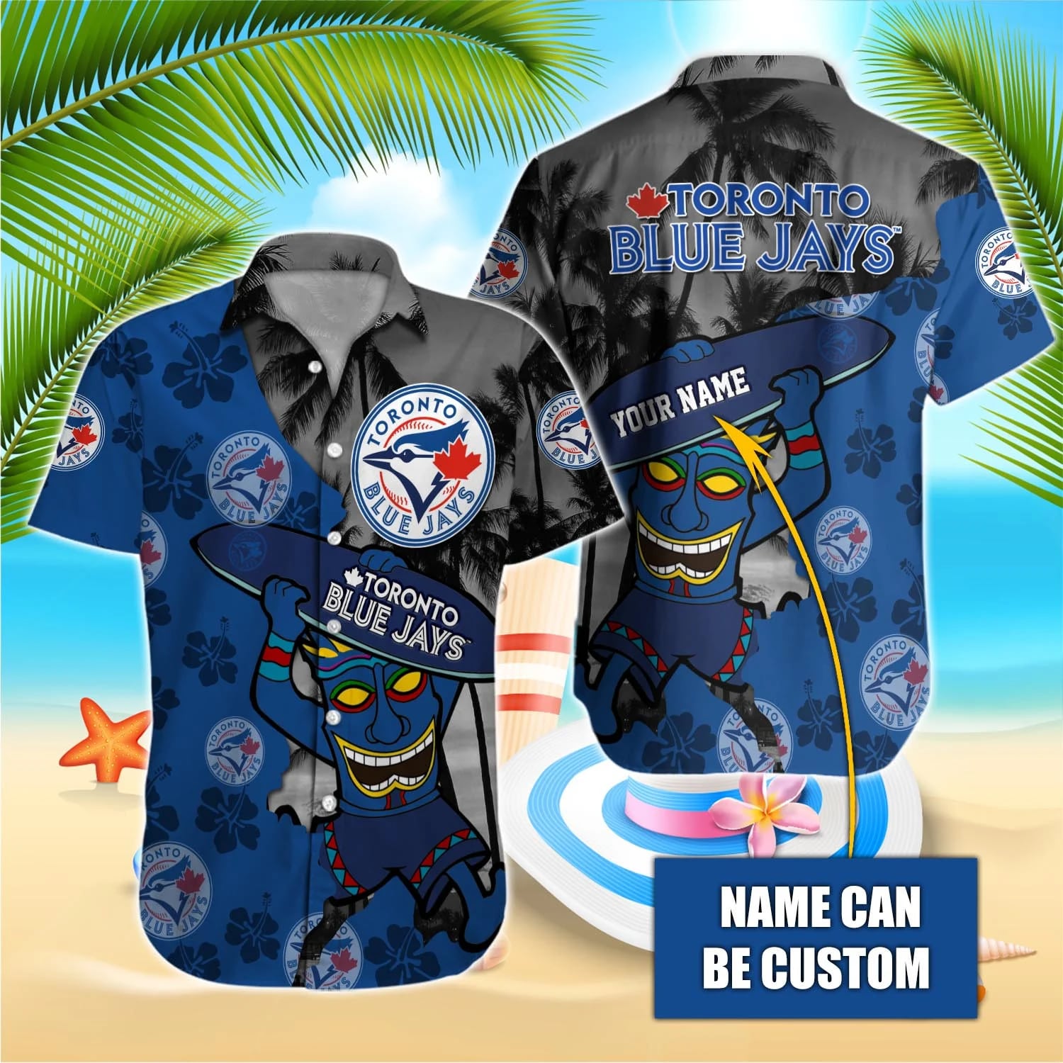 Toronto Blue Jays Tiki Wave Hawaiian Shirt – TeeAloha