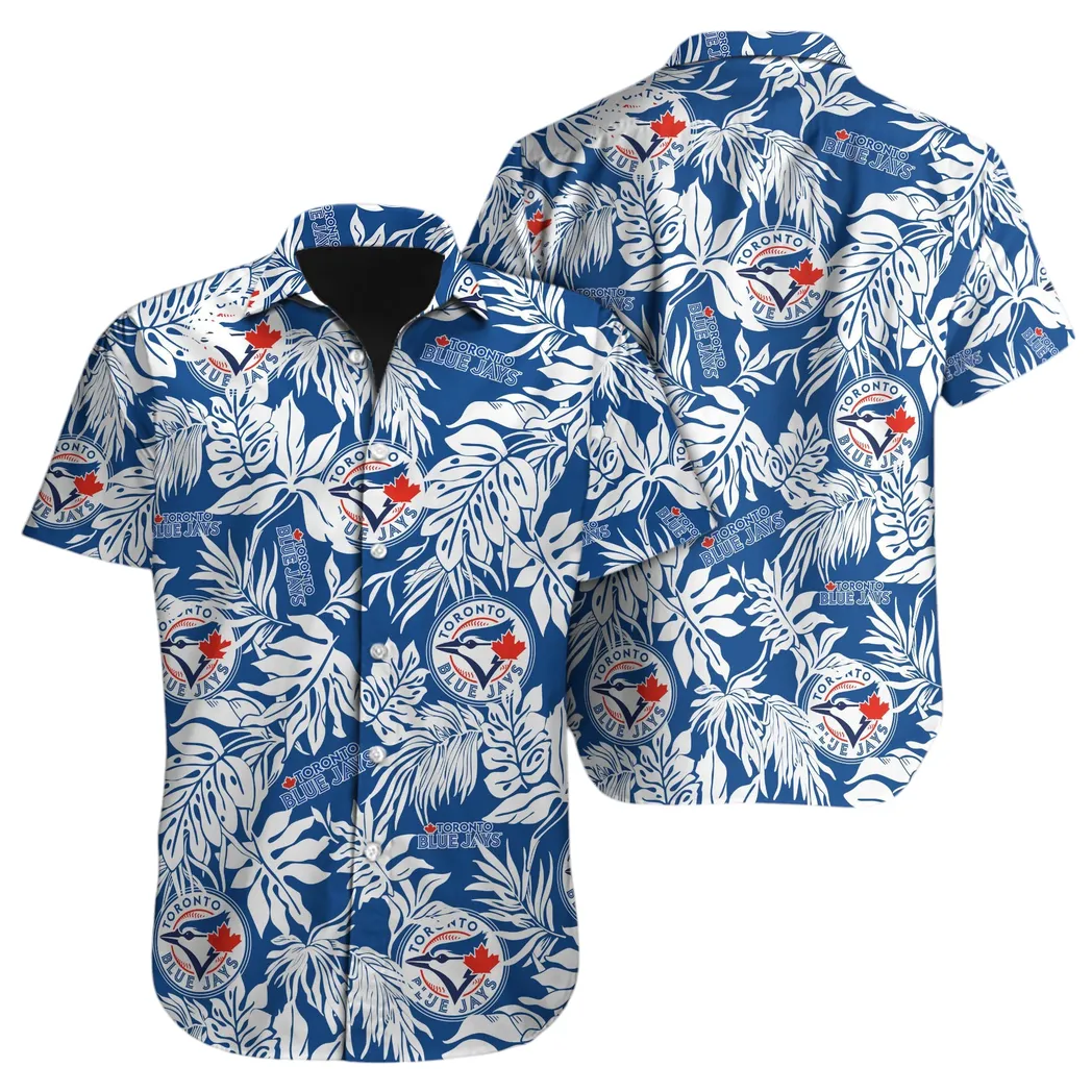 Toronto Blue Jays Tropical Leaf Hawaiian Shirt – TeeAloha