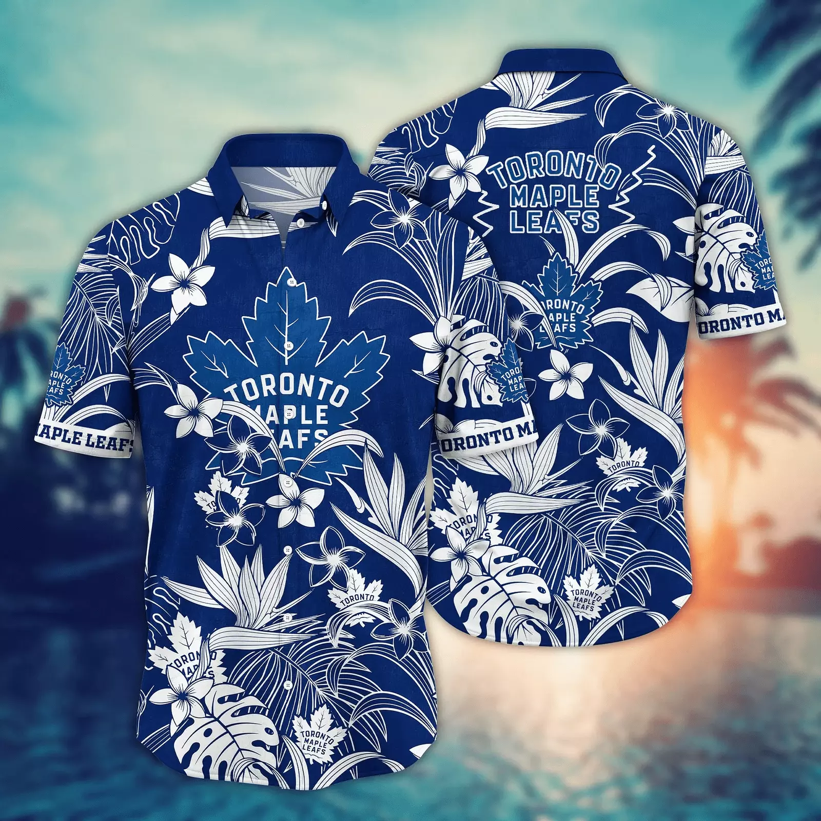 Toronto Maple Leafs Floral Wave Hawaiian Shirt – TeeAloha