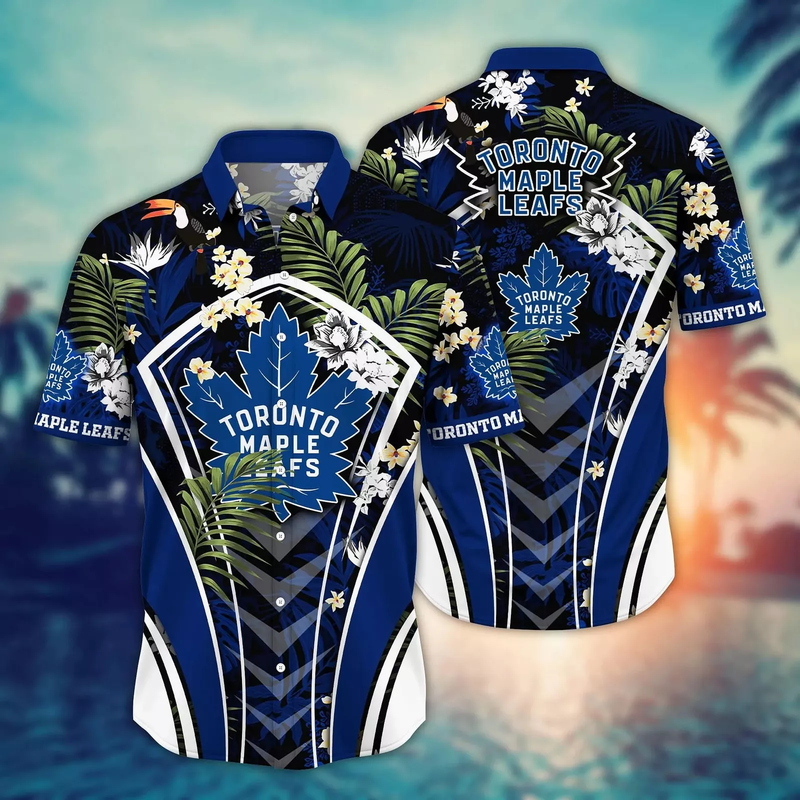 Toronto Maple Leafs Island Chic Hawaiian Shirt – TeeAloha