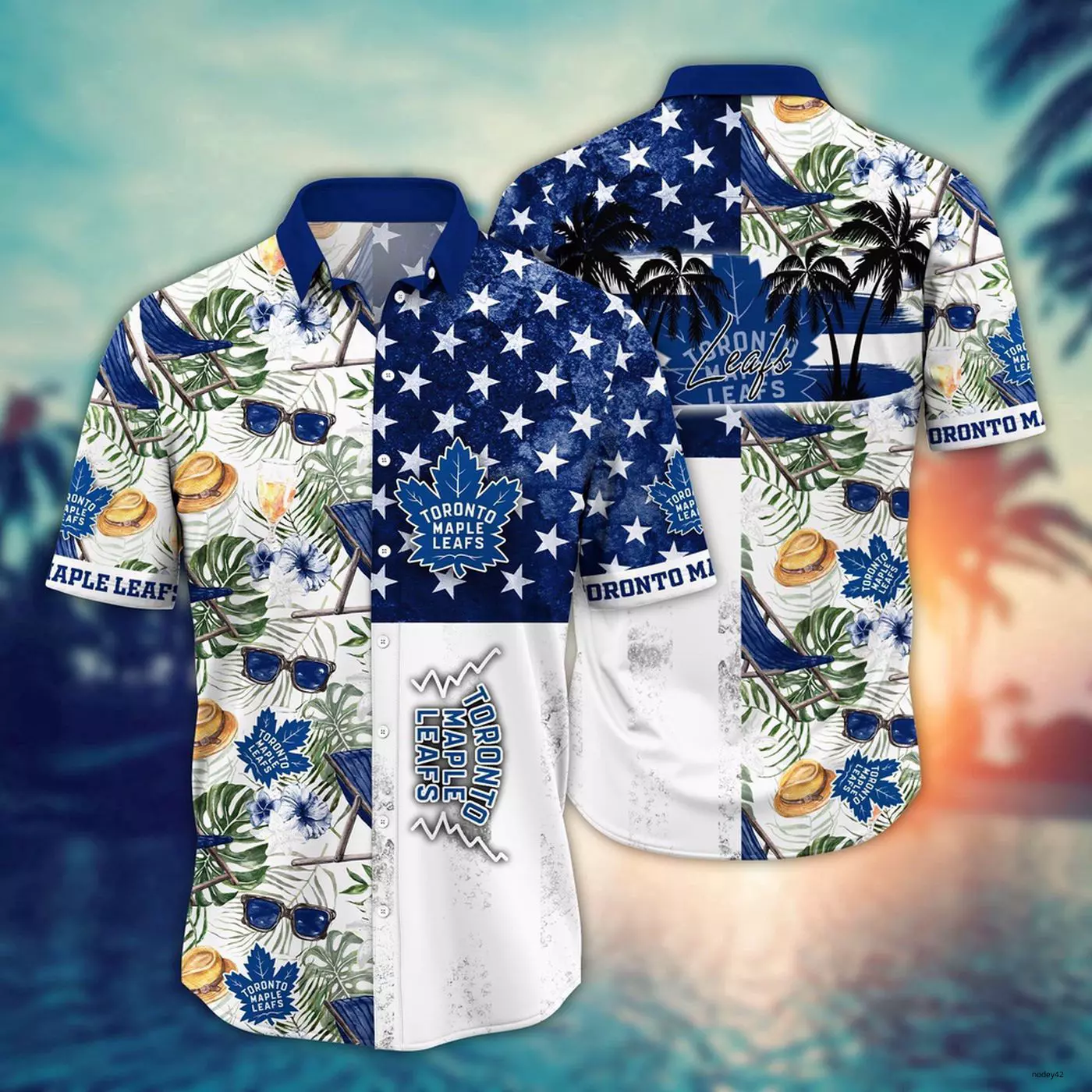 Toronto Maple Leafs Summer Stars Hawaiian Shirt – TeeAloha