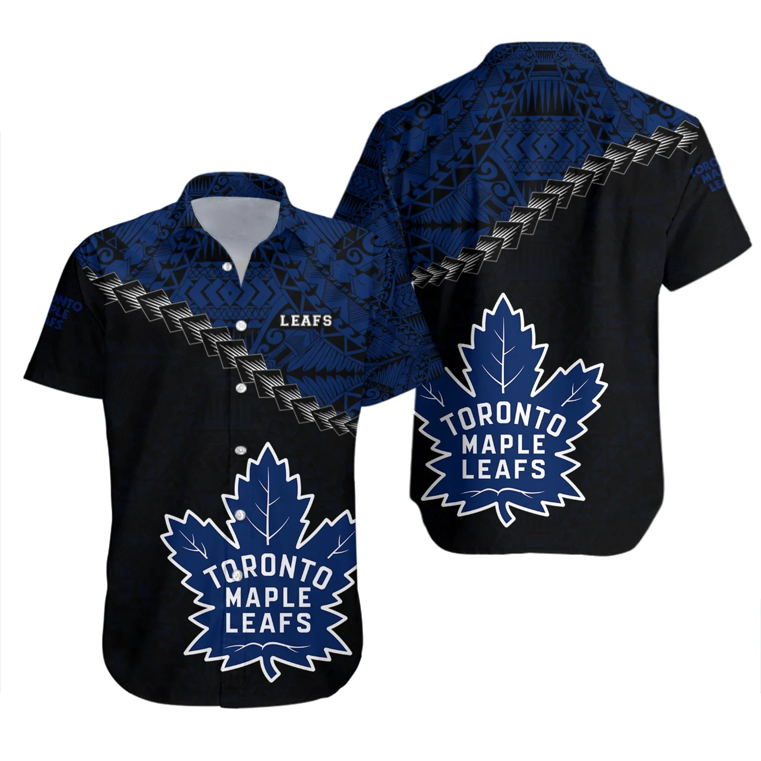 Toronto Maple Leafs Tribal Edge Hawaiian Shirt – TeeAloha