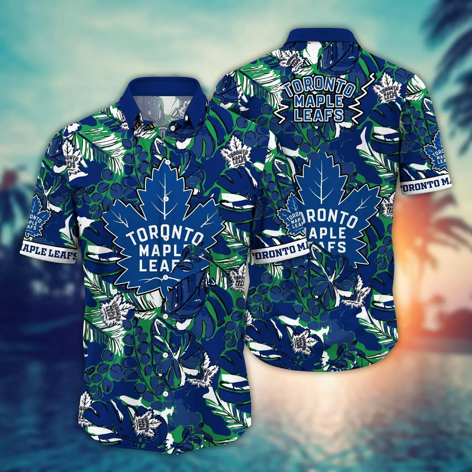 Toronto Maple Leafs Tropical Skull Hawaiian Shirt – TeeAloha