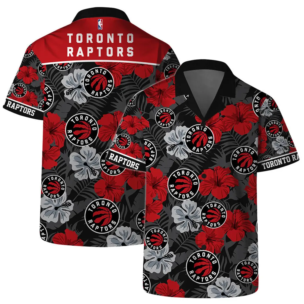 Toronto Raptors Tropical Floral Hawaiian Shirt – TeeAloha