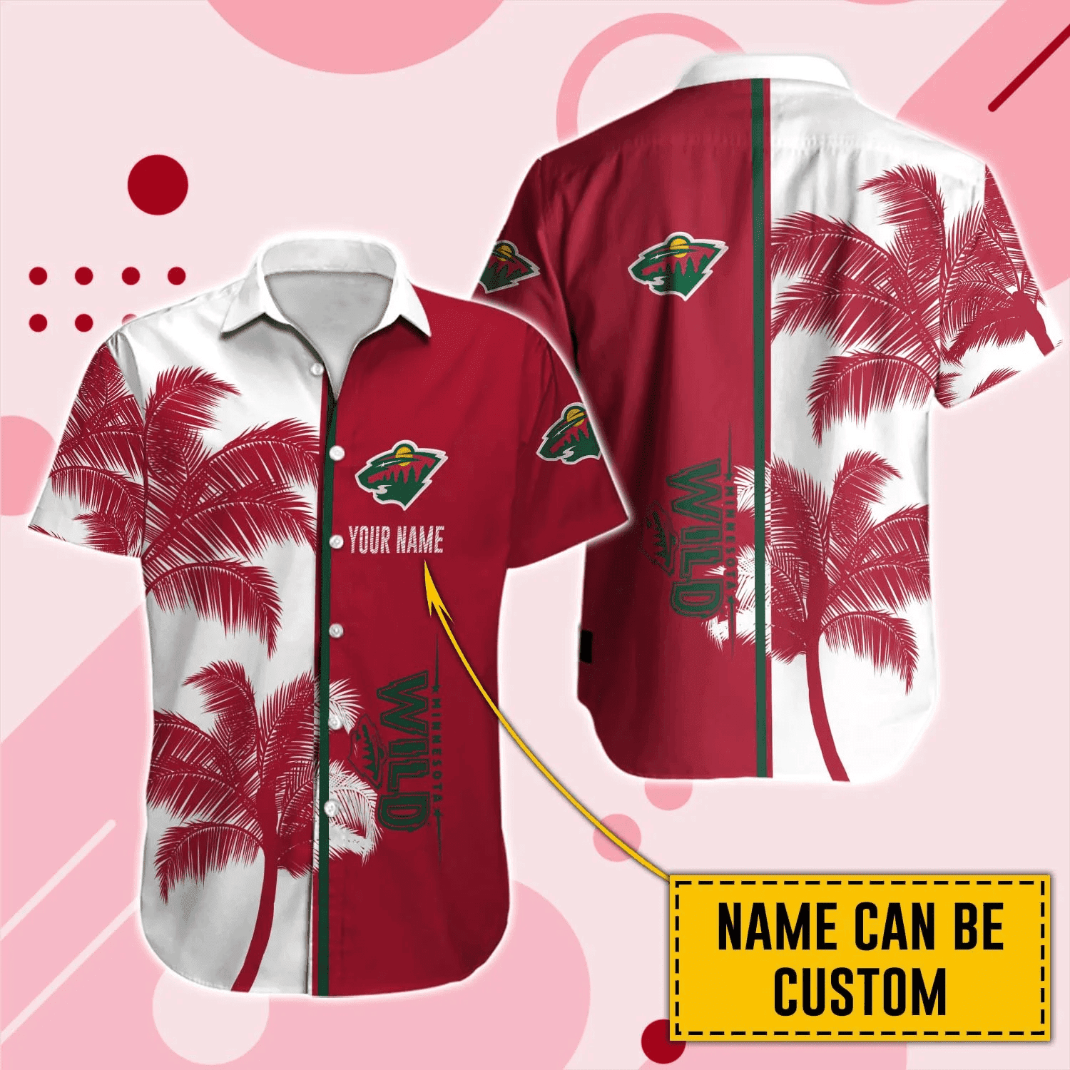 Tropical Vibes Minnesota Wild Hawaiian Shirt – TeeAloha