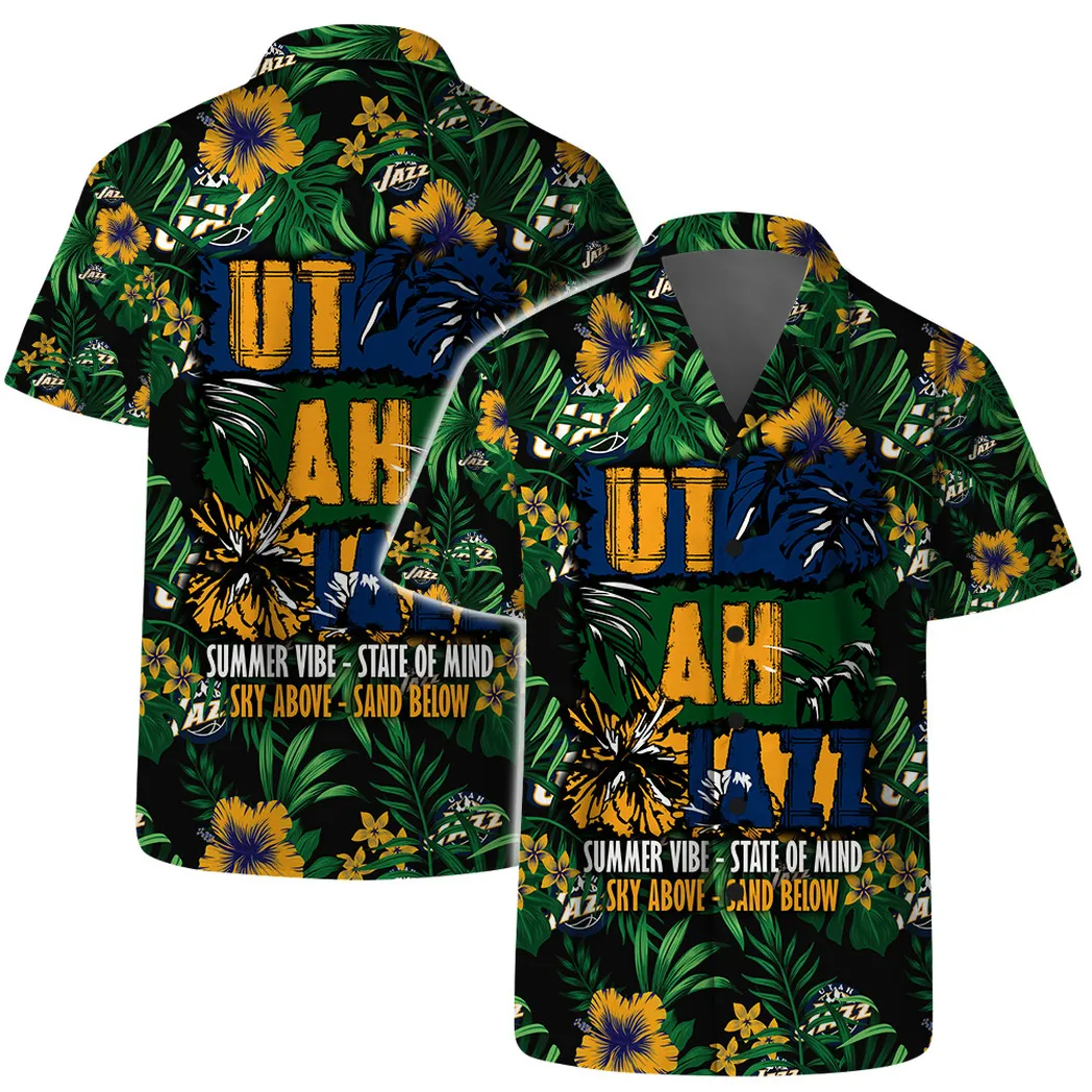Utah Jazz Tropical Escape Hawaiian Shirt – TeeAloha