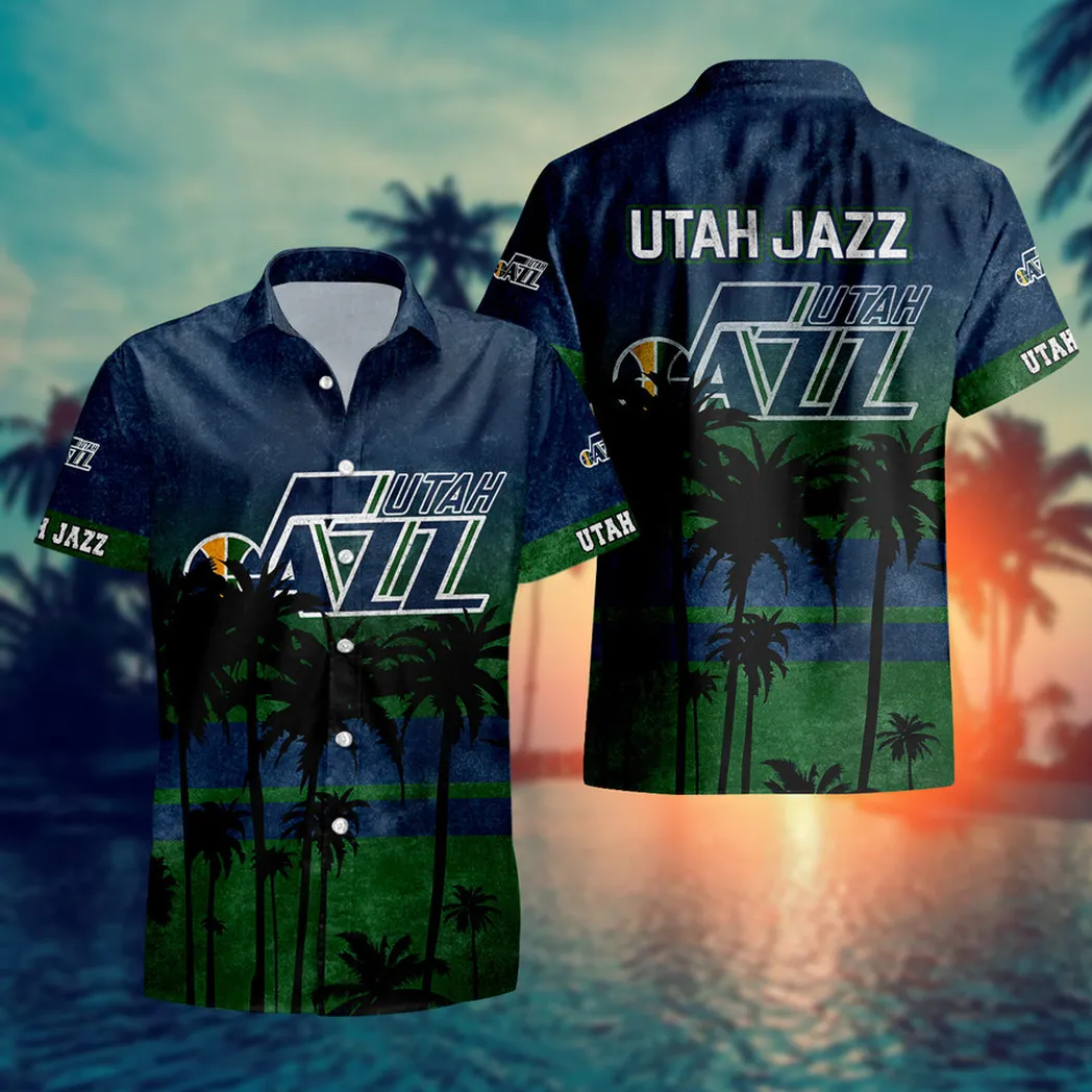 Utah Jazz Tropical Sunset Hawaiian Shirt – TeeAloha