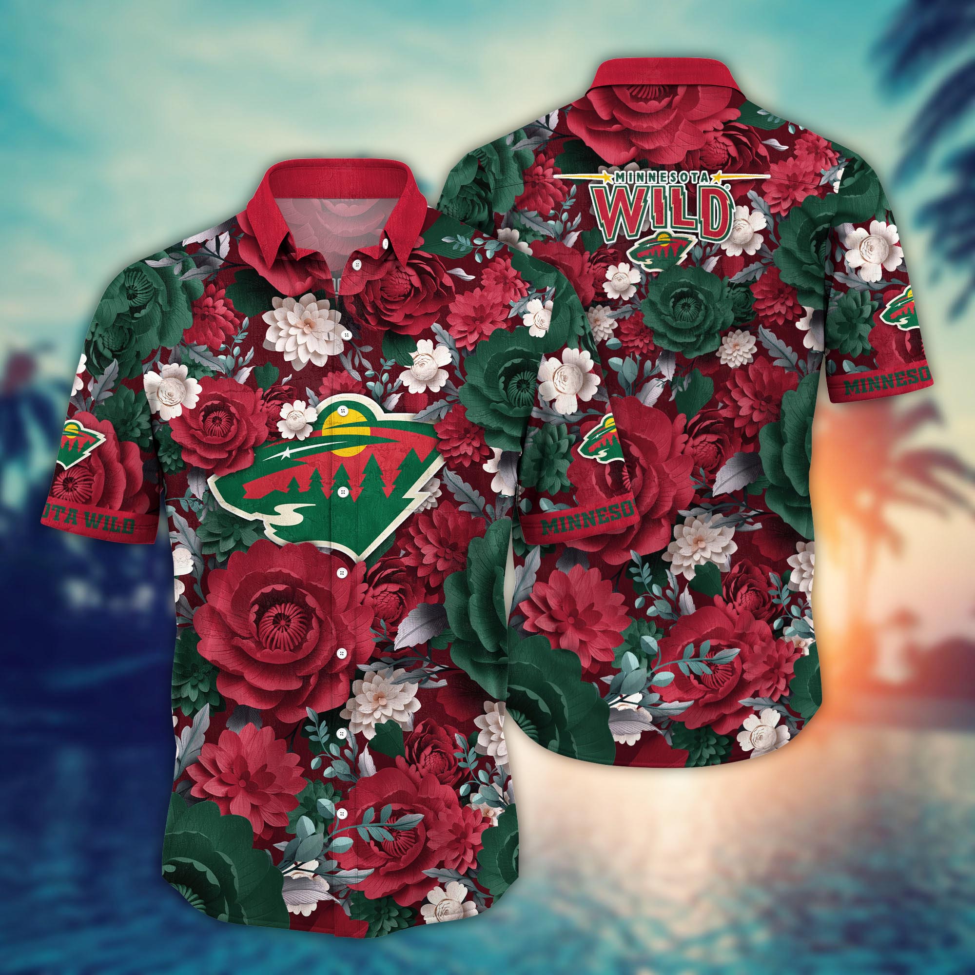 Vintage Floral Charm Minnesota Wild Hawaiian Shirt – TeeAloha