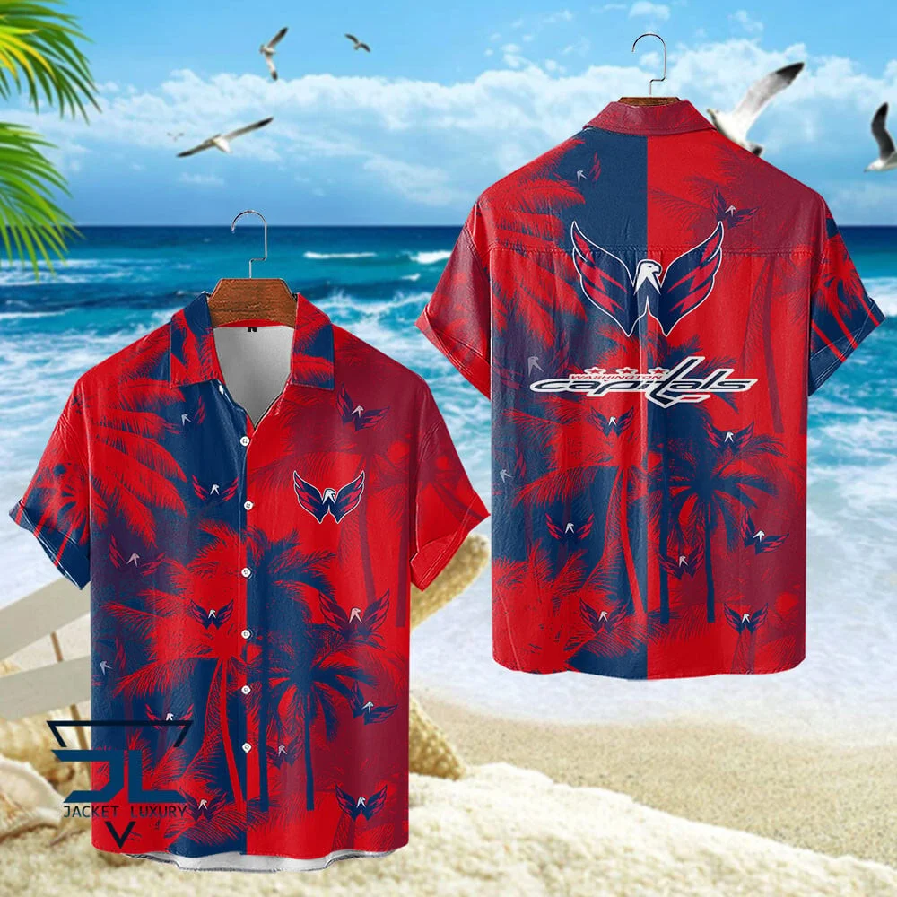 Washington Capitals Ocean Breeze Hawaiian Shirt – TeeAloha