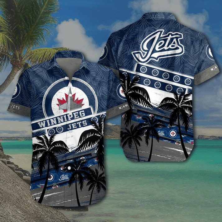 Winnipeg Jets Tropical Breeze Hawaiian Shirt – TeeAloha