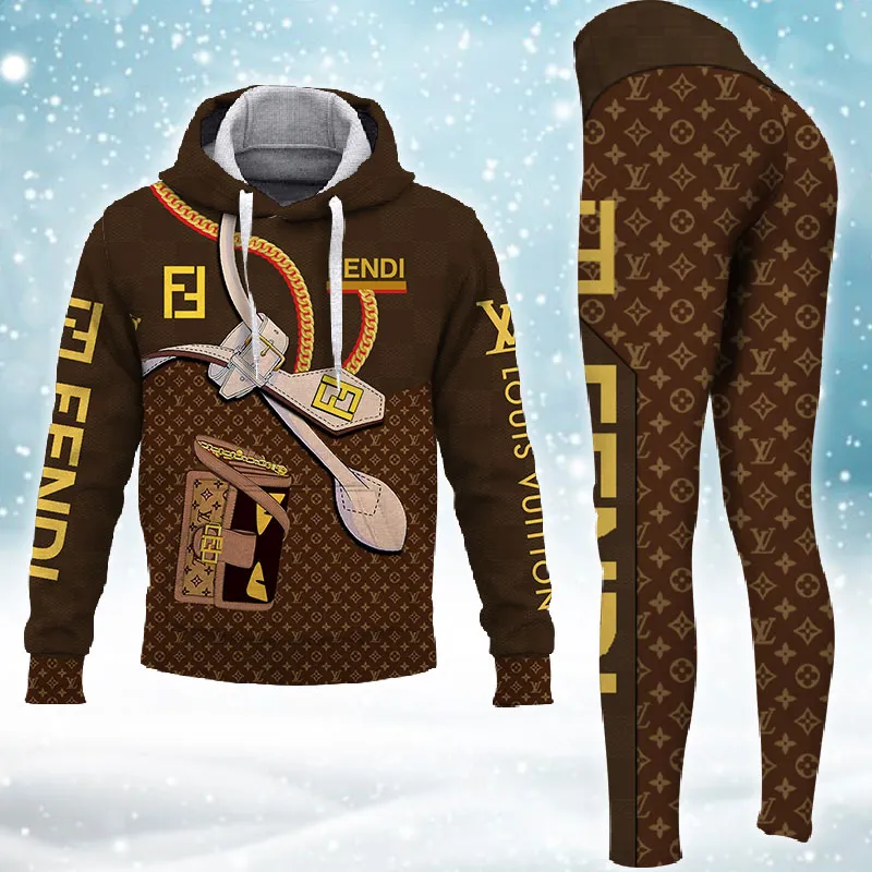 x Fendi Premium New HOTTEST Hoodie & Leggings Set For WOMEN 2024 MRS-AF+DDK-HOT00045