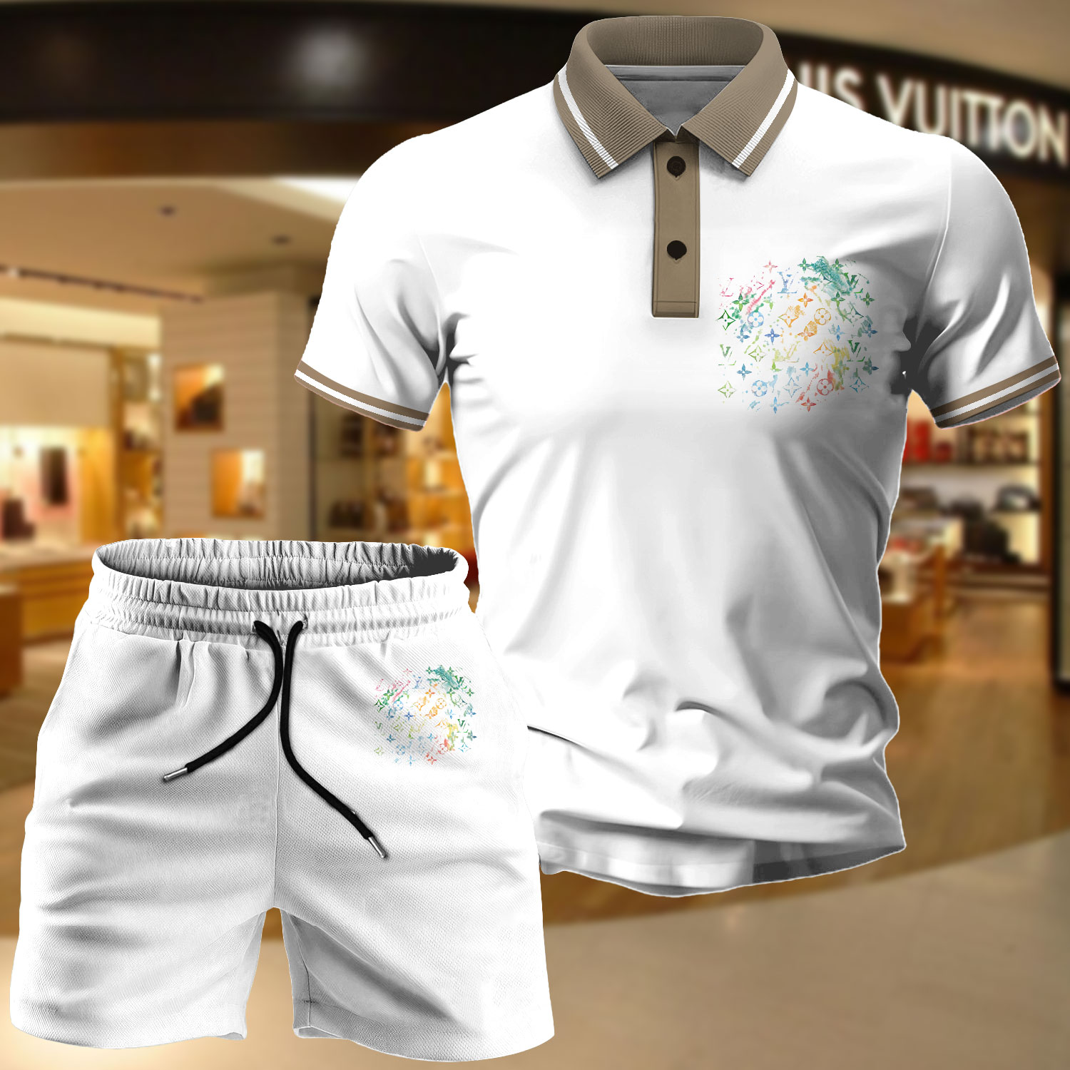 COMBO LUXURY POLO + SHORT-2025 LX-PLASLV2025063