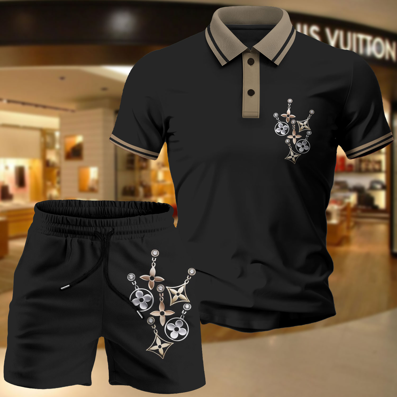 COMBO LUXURY POLO + SHORT-2025 LX-PLASLV2025064