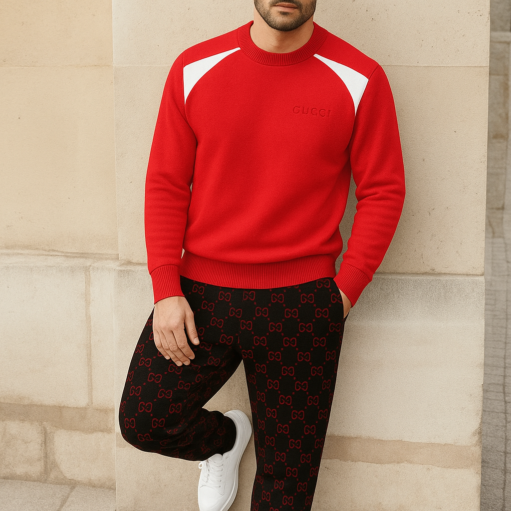 Limited edition 2025 luxury sweater and pants set – LX-SAPGC2025049