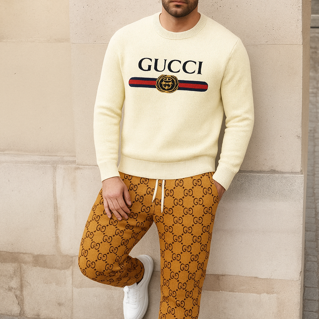 Limited edition 2025 luxury sweater and pants set – LX-SAPGC2025054