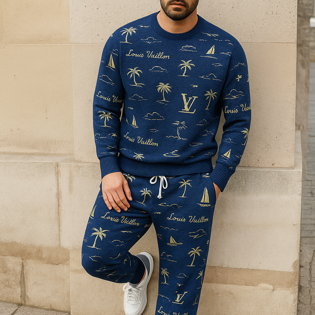 Limited edition 2025 luxury sweater and pants set – LX-SWTAP20250104
