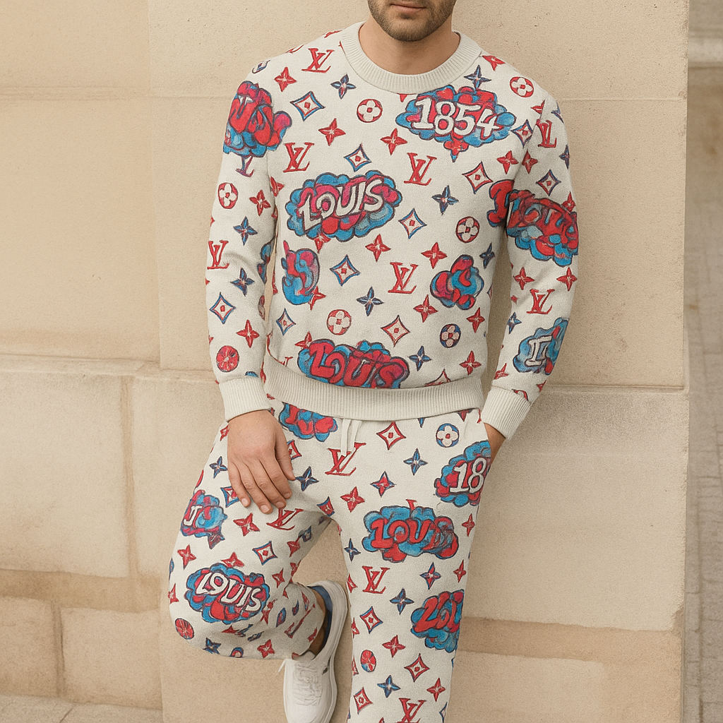 Limited edition 2025 luxury sweater and pants set – LX-SWTAP2025018