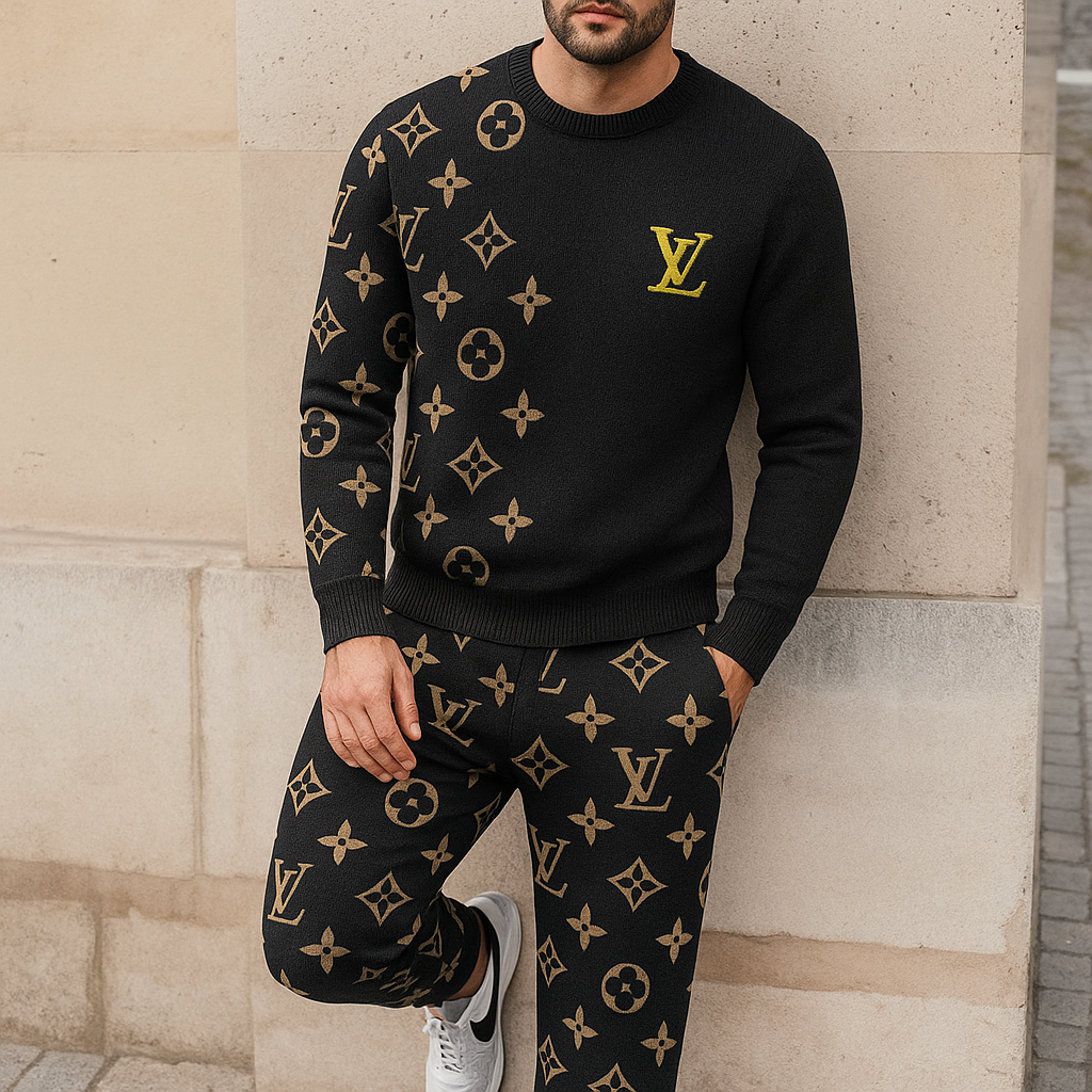 Limited edition 2025 luxury sweater and pants set – LX-SWTAP2025024