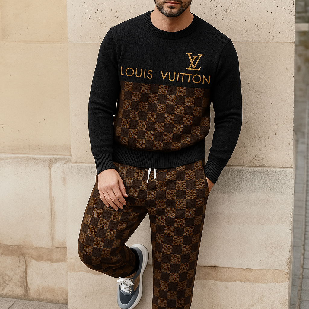 Limited edition 2025 luxury sweater and pants set – LX-SWTAP2025040