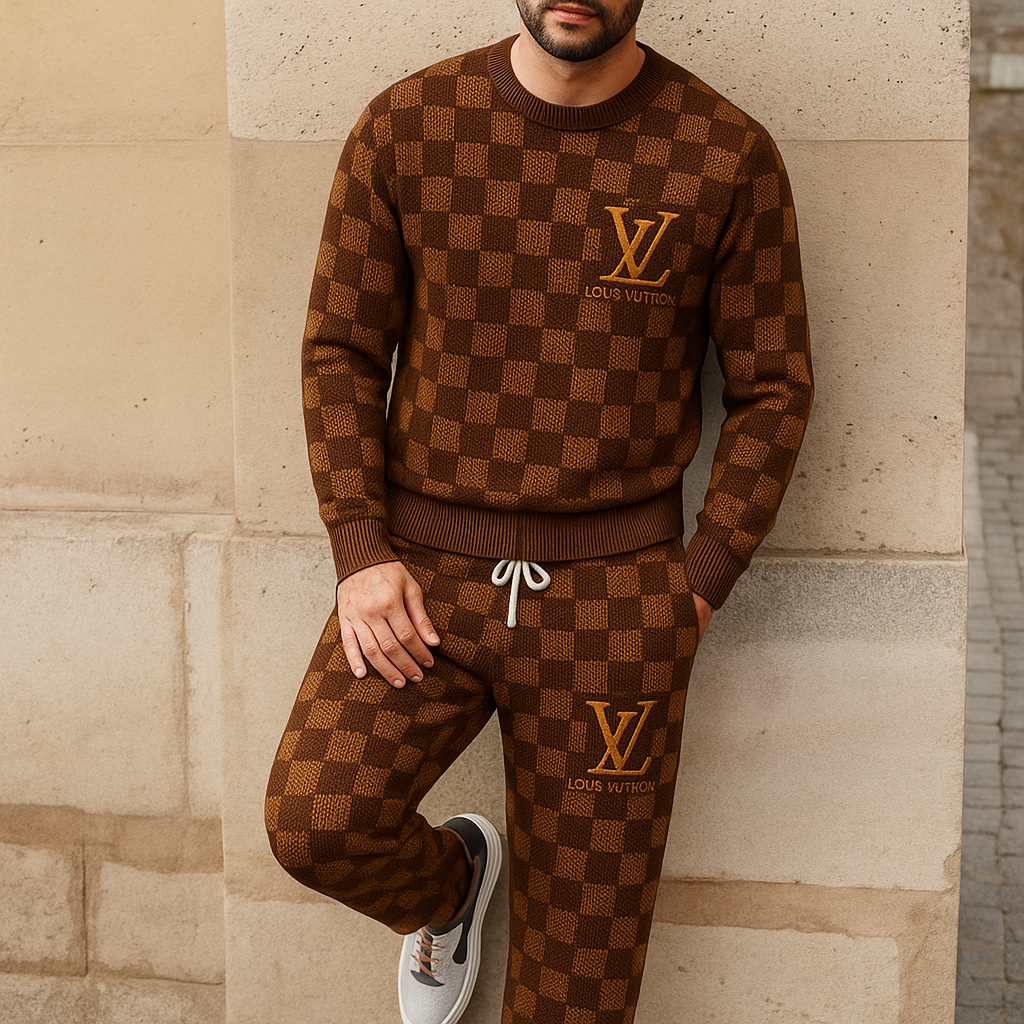 Limited edition 2025 luxury sweater and pants set – LX-SWTAP2025045