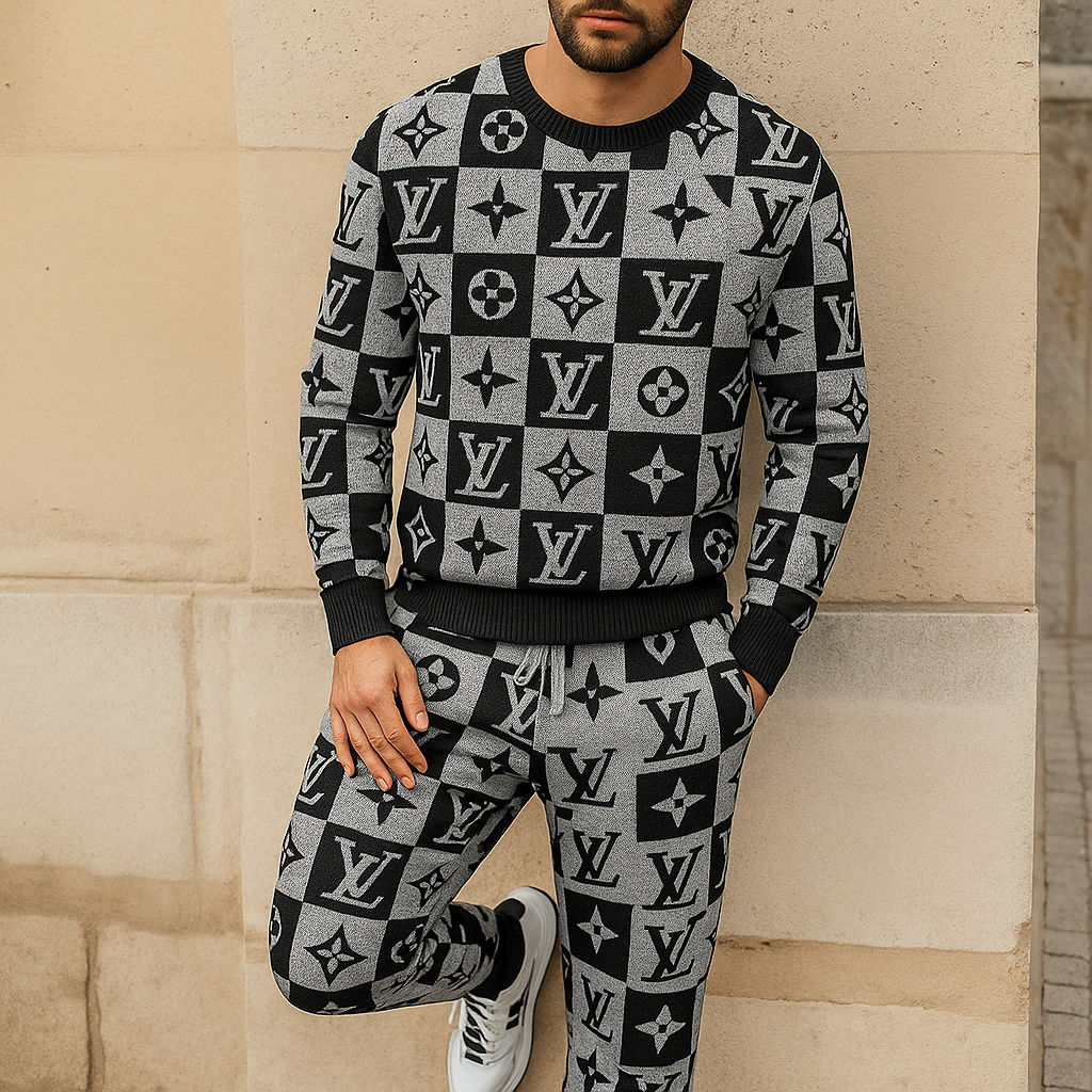Limited edition 2025 luxury sweater and pants set – LX-SWTAP2025081