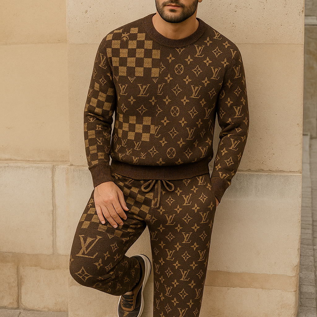 Limited edition 2025 luxury sweater and pants set – LX-SWTAP2025083