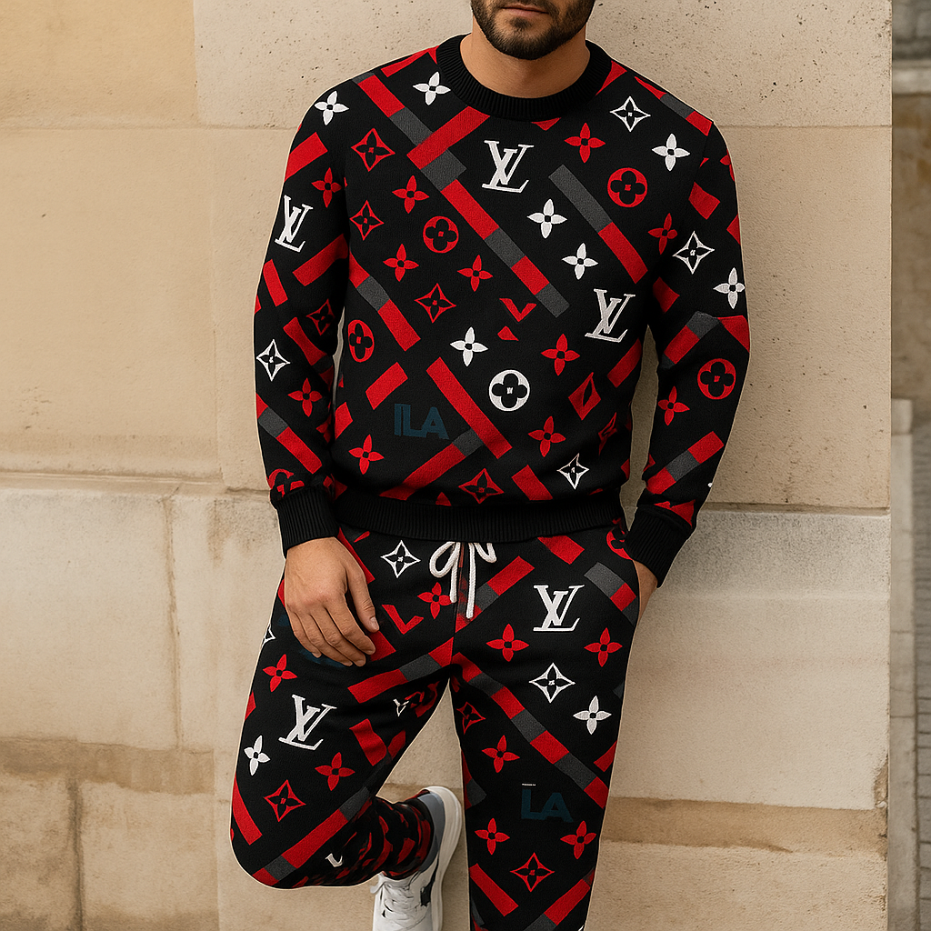 Limited edition 2025 luxury sweater and pants set – LX-SWTAP2025089