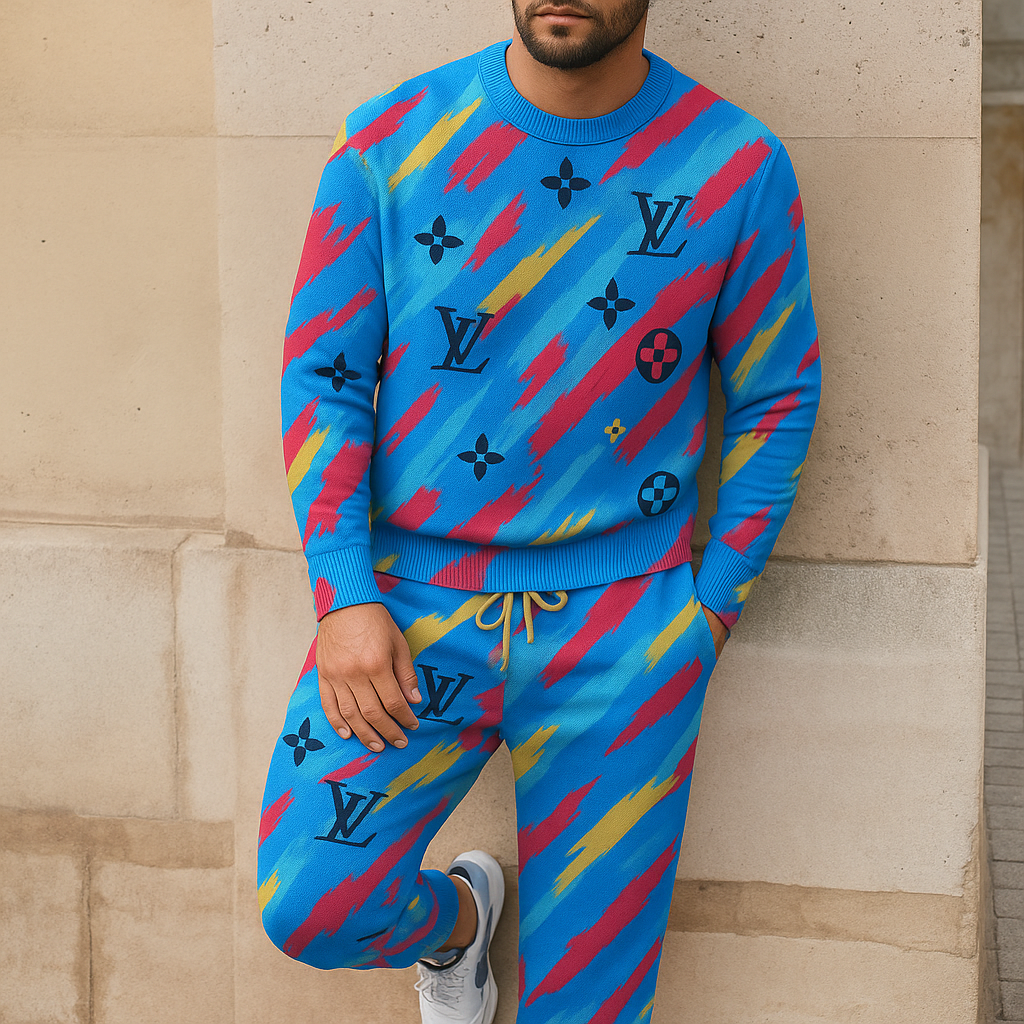 Limited edition 2025 luxury sweater and pants set – LX-SWTAP2025092