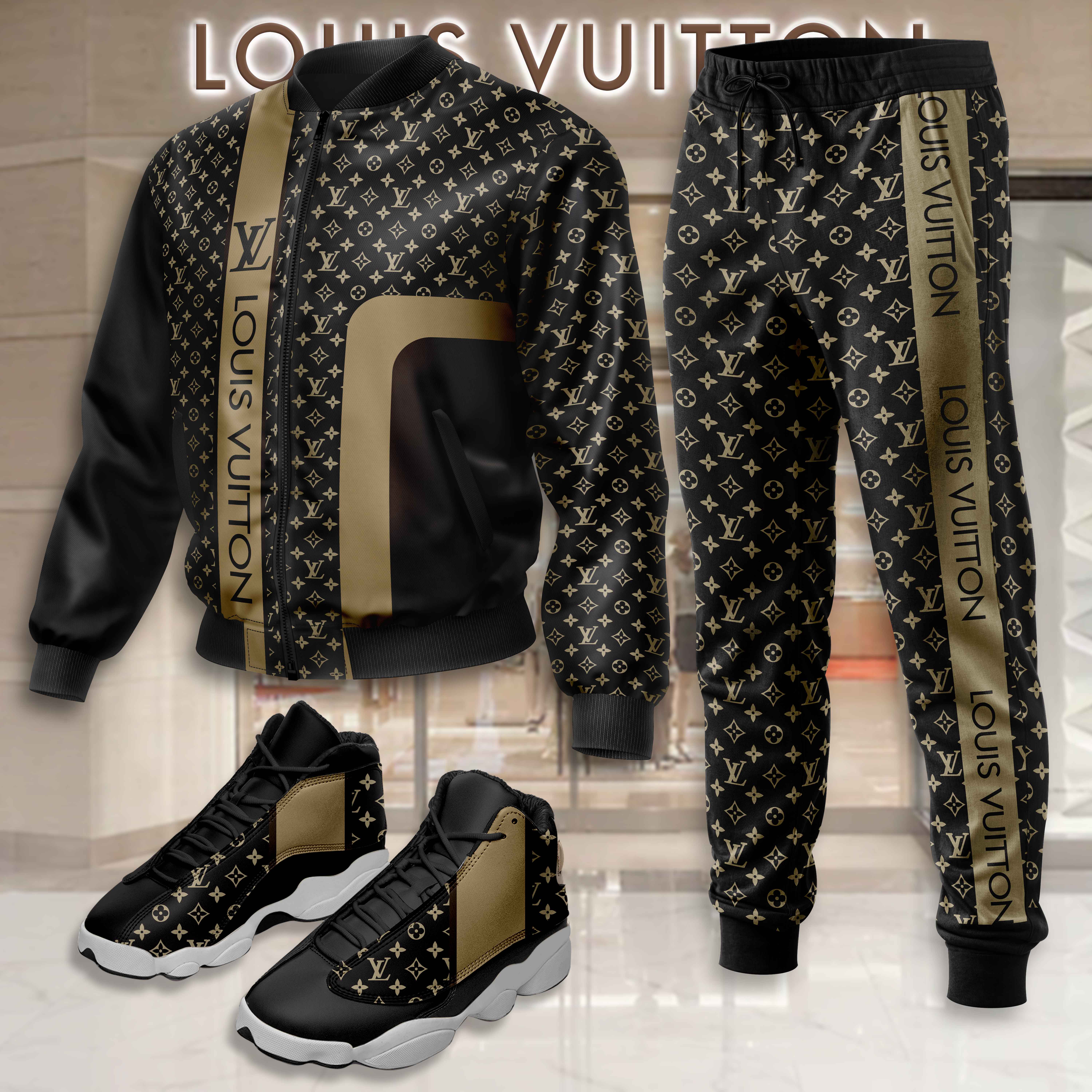 Limited Edition Winter Tracksuits Match AJ 13 Sneaker – LXB25091204LD
