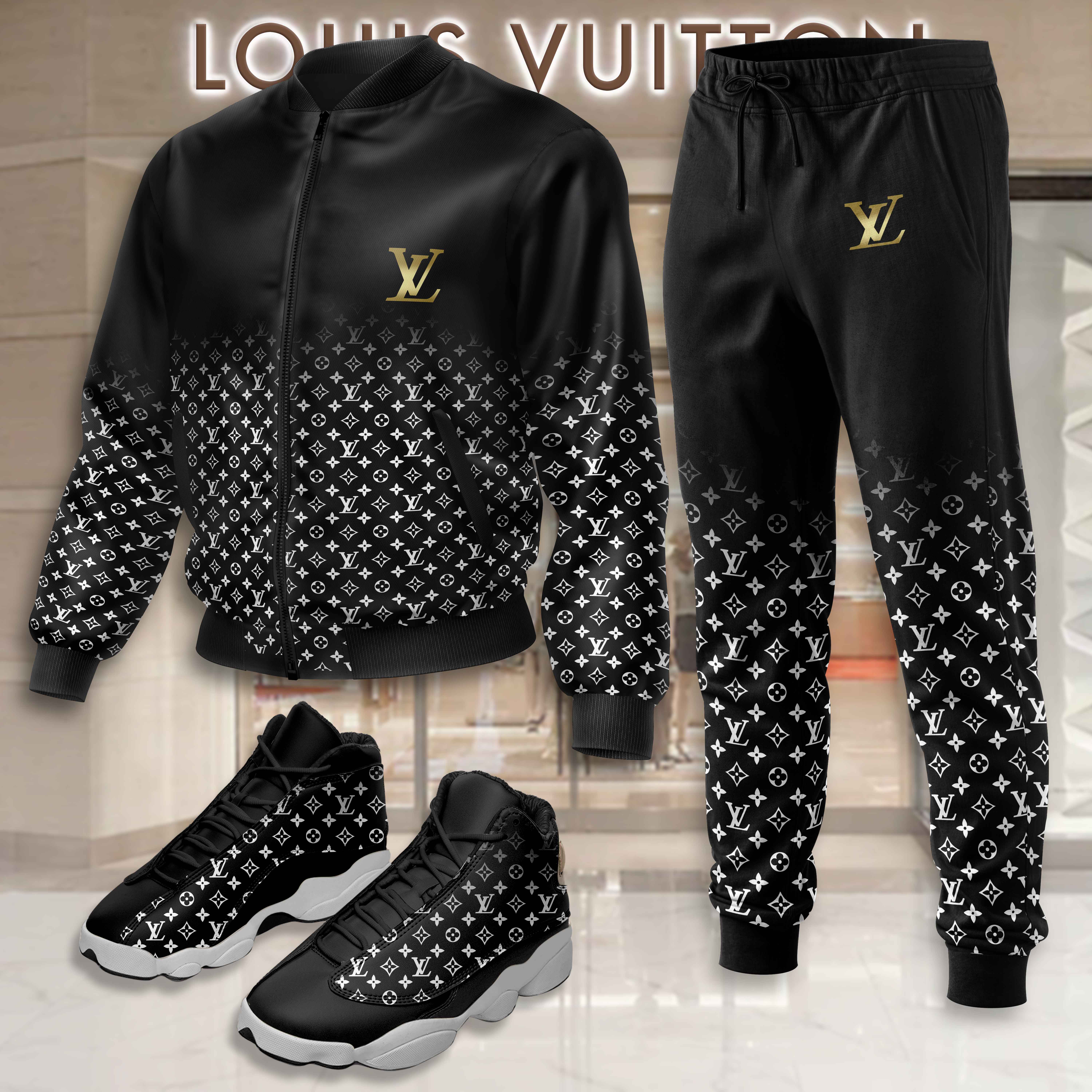 Limited Edition Winter Tracksuits Match AJ 13 Sneaker – LXB25091205LD
