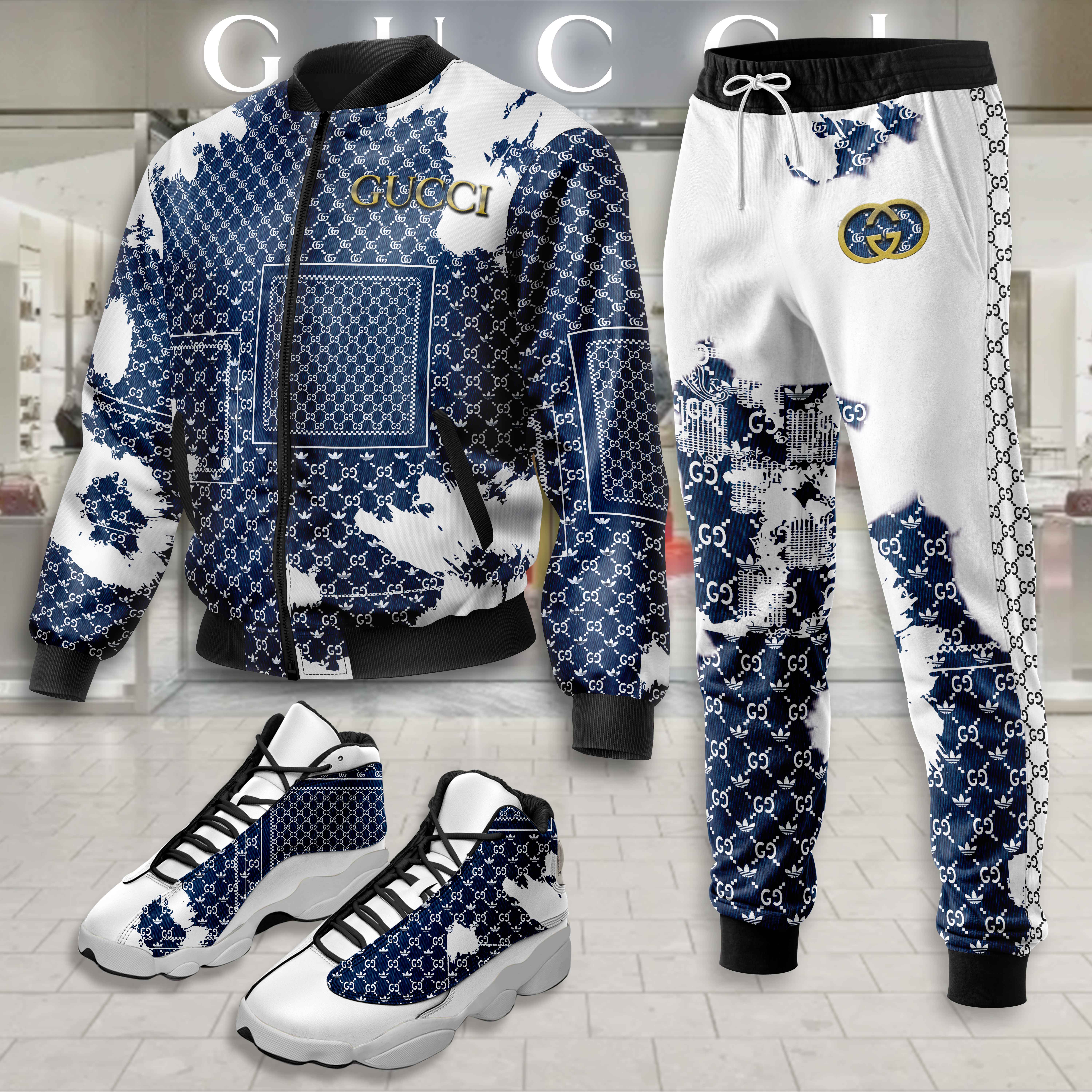 Limited Edition Winter Tracksuits Match AJ 13 Sneaker – LXB25092203LD