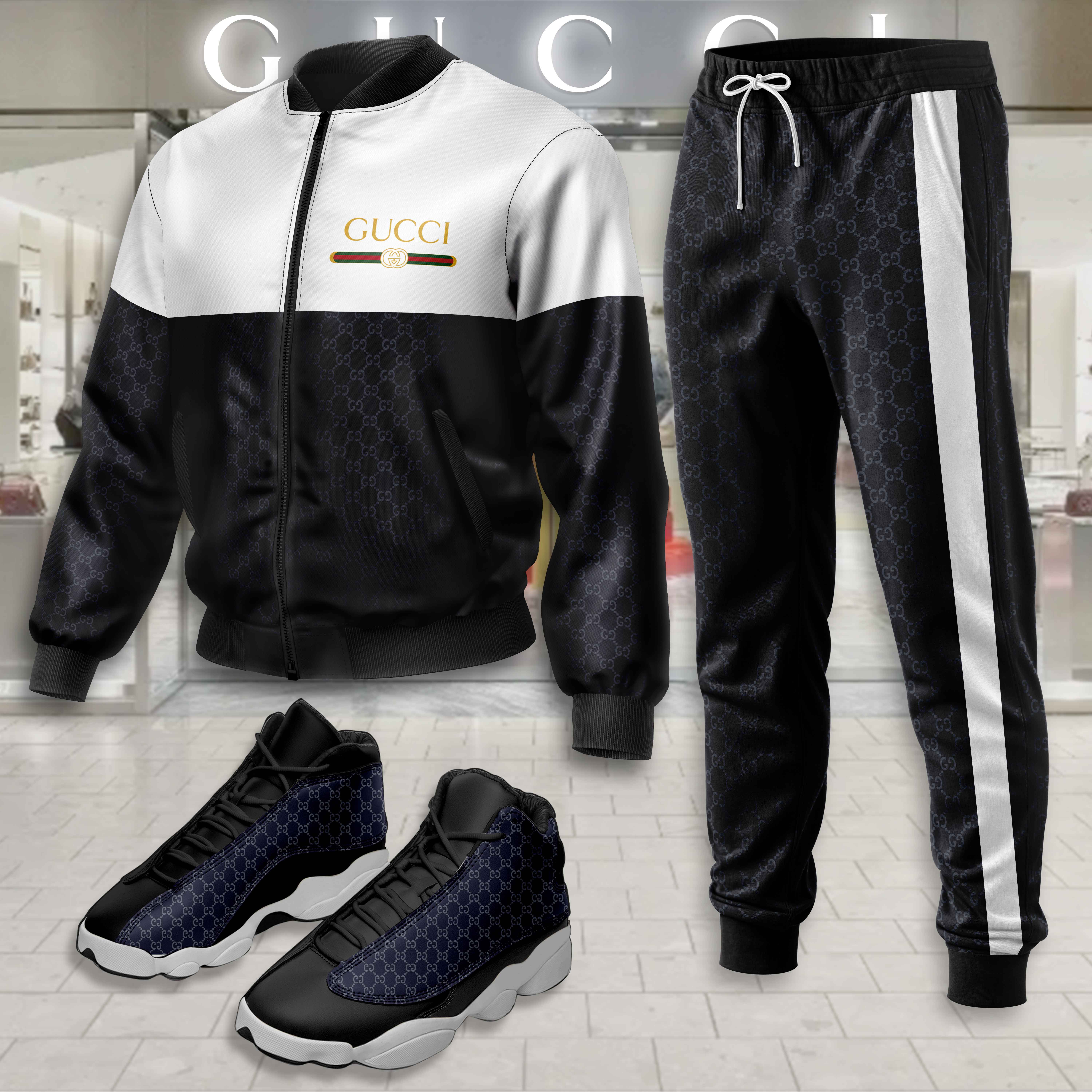 Limited Edition Winter Tracksuits Match AJ 13 Sneaker – LXB25092207LD