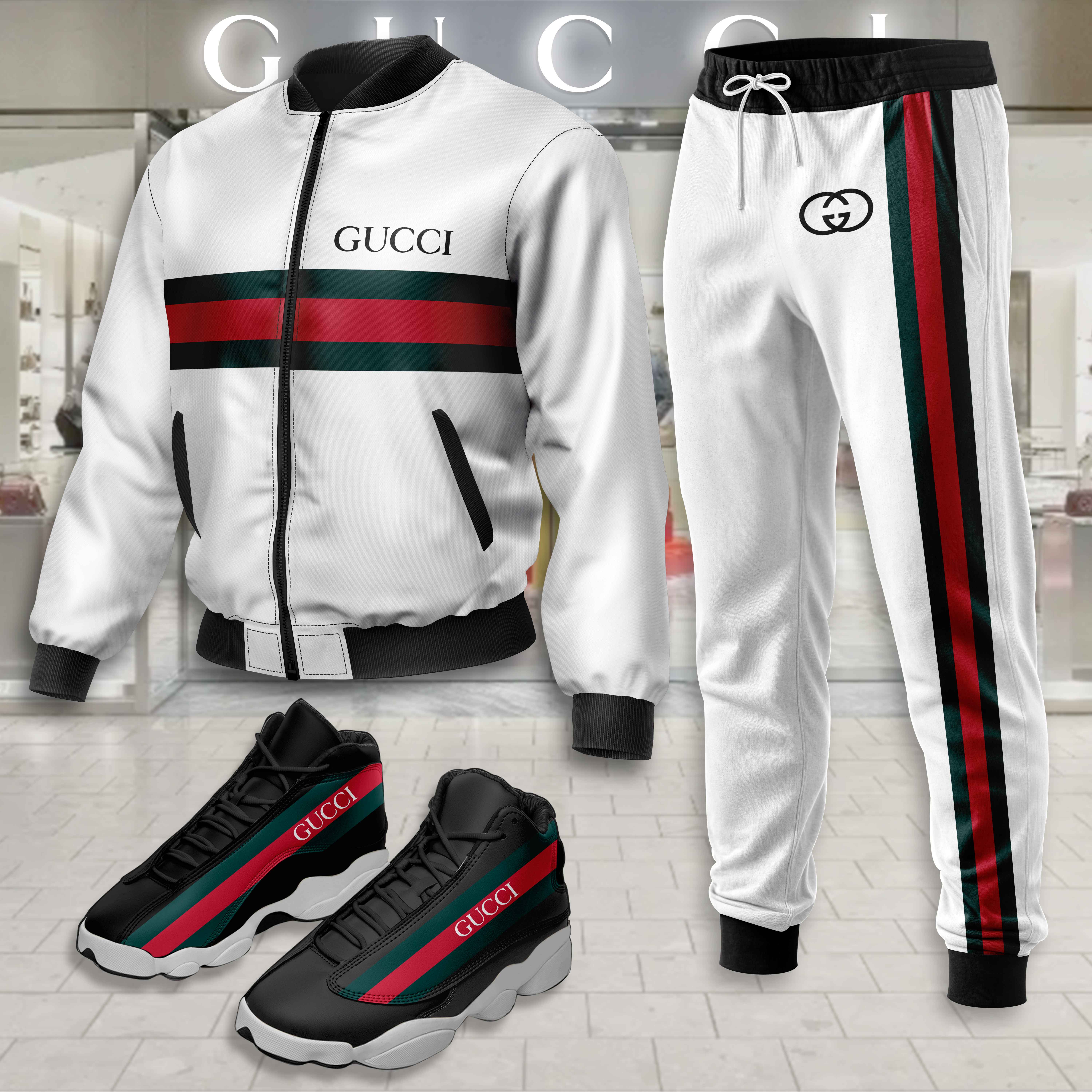 Limited Edition Winter Tracksuits Match AJ 13 Sneaker – LXB25092213LD