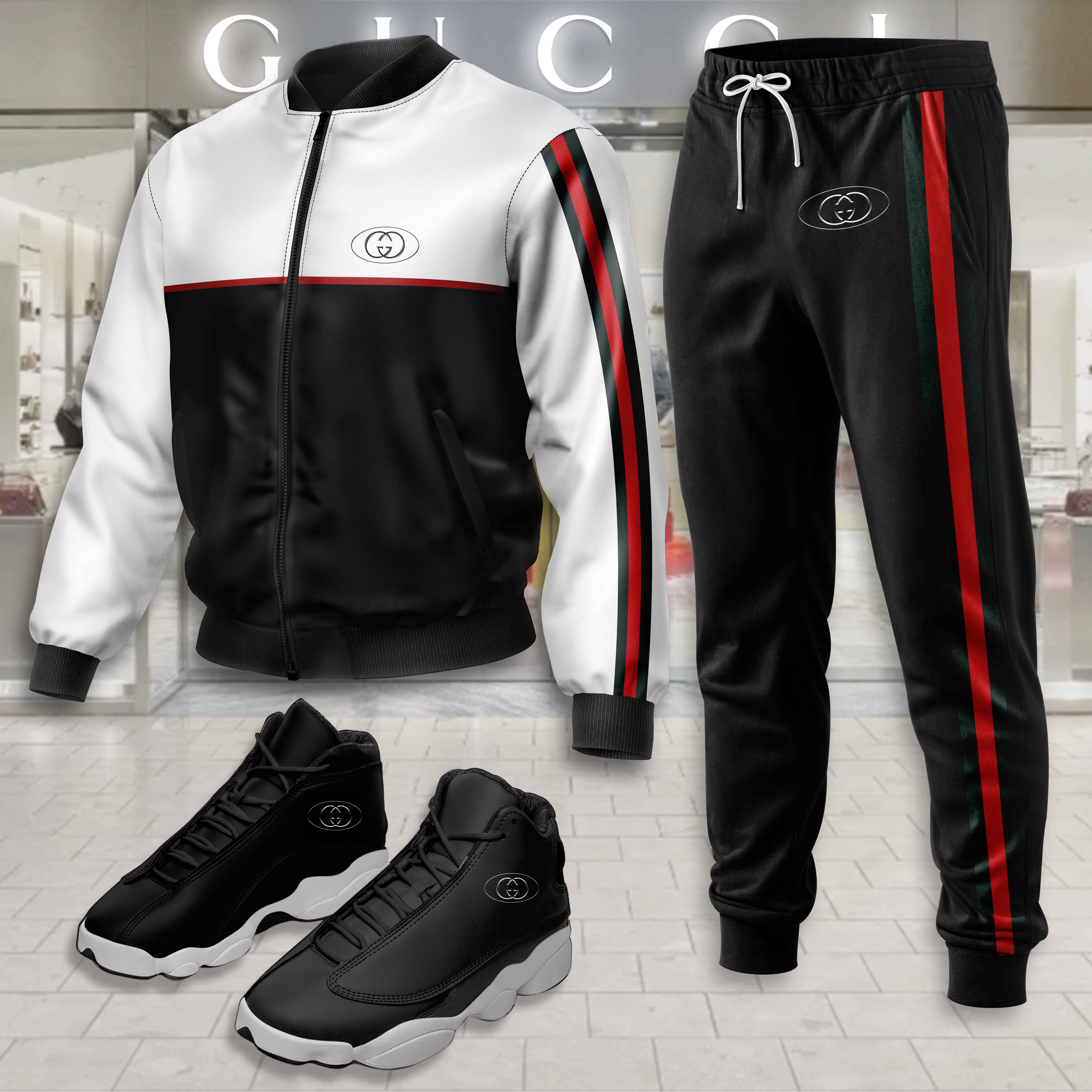 Limited Edition Winter Tracksuits Match AJ 13 Sneaker – LXB25092217LD