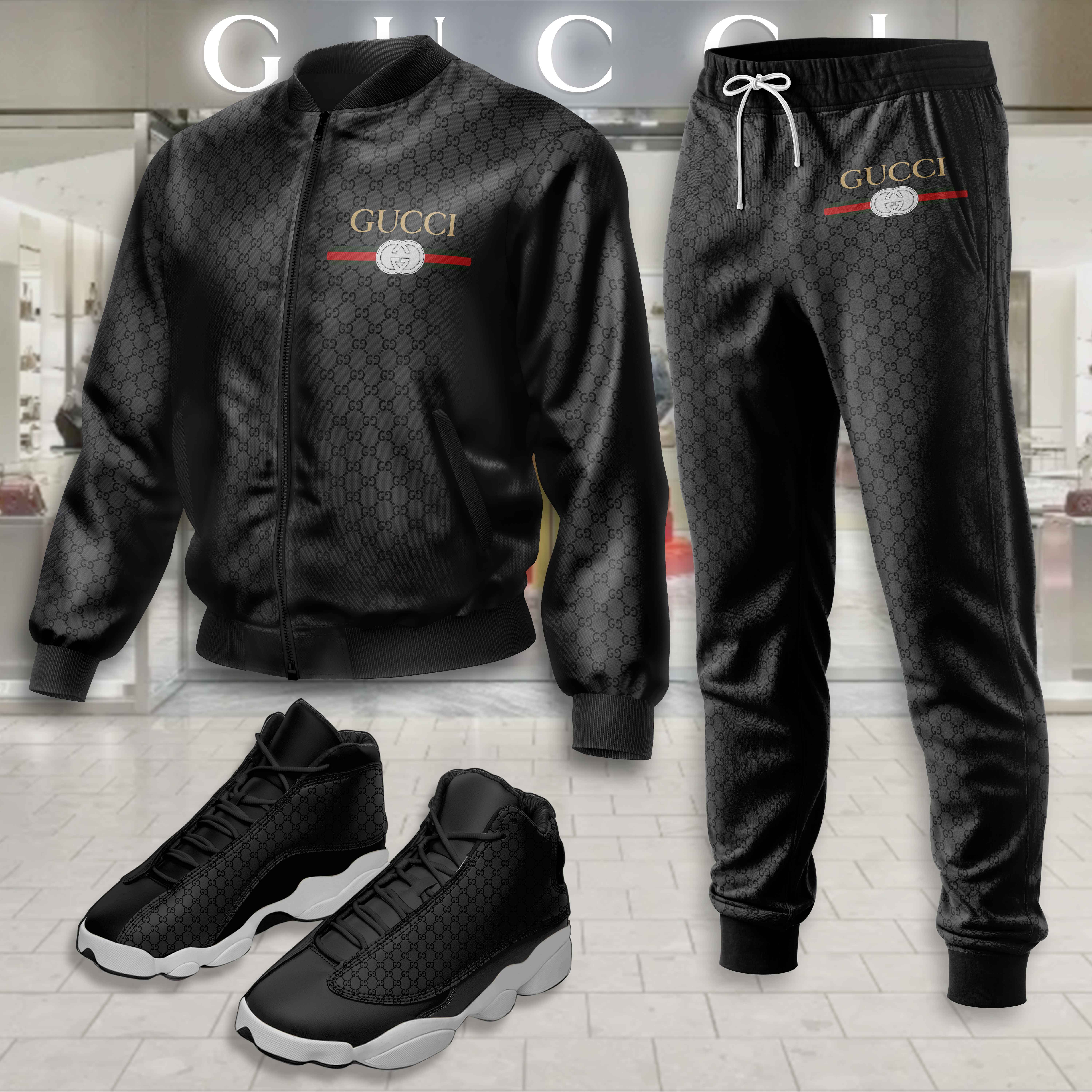 Limited Edition Winter Tracksuits Match AJ 13 Sneaker – LXB25092218LD